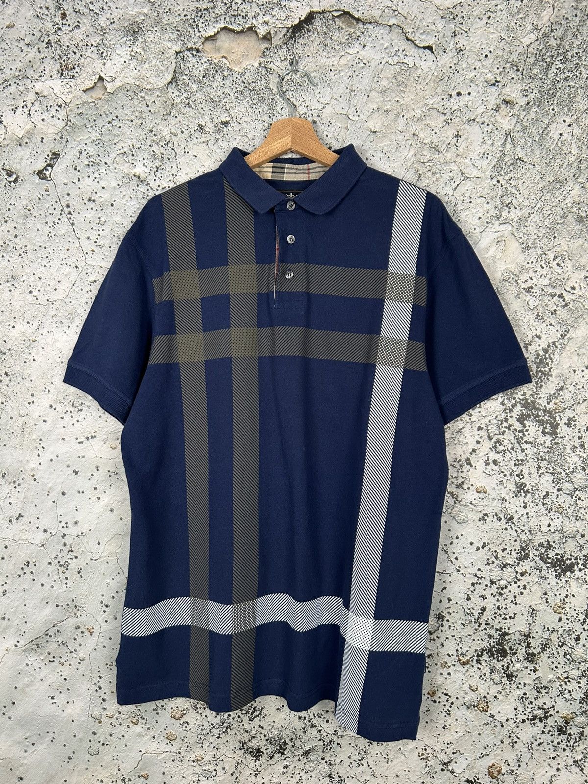 Barbour Vintage Barbour Polo Checkered Hype Streetwear Size US XL / EU 56 / 4 - 1 Thumbnail