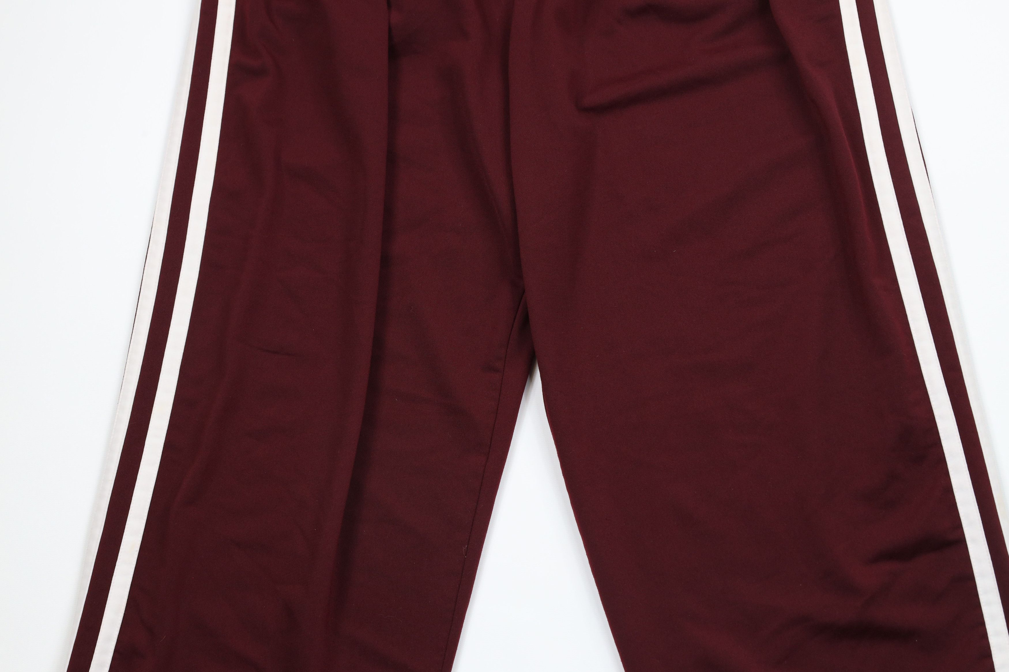 Vintage Vintage 90s Streetwear Striped Wide Leg Sweatpants Pants Red Size US 36 / EU 52 - 3 Thumbnail