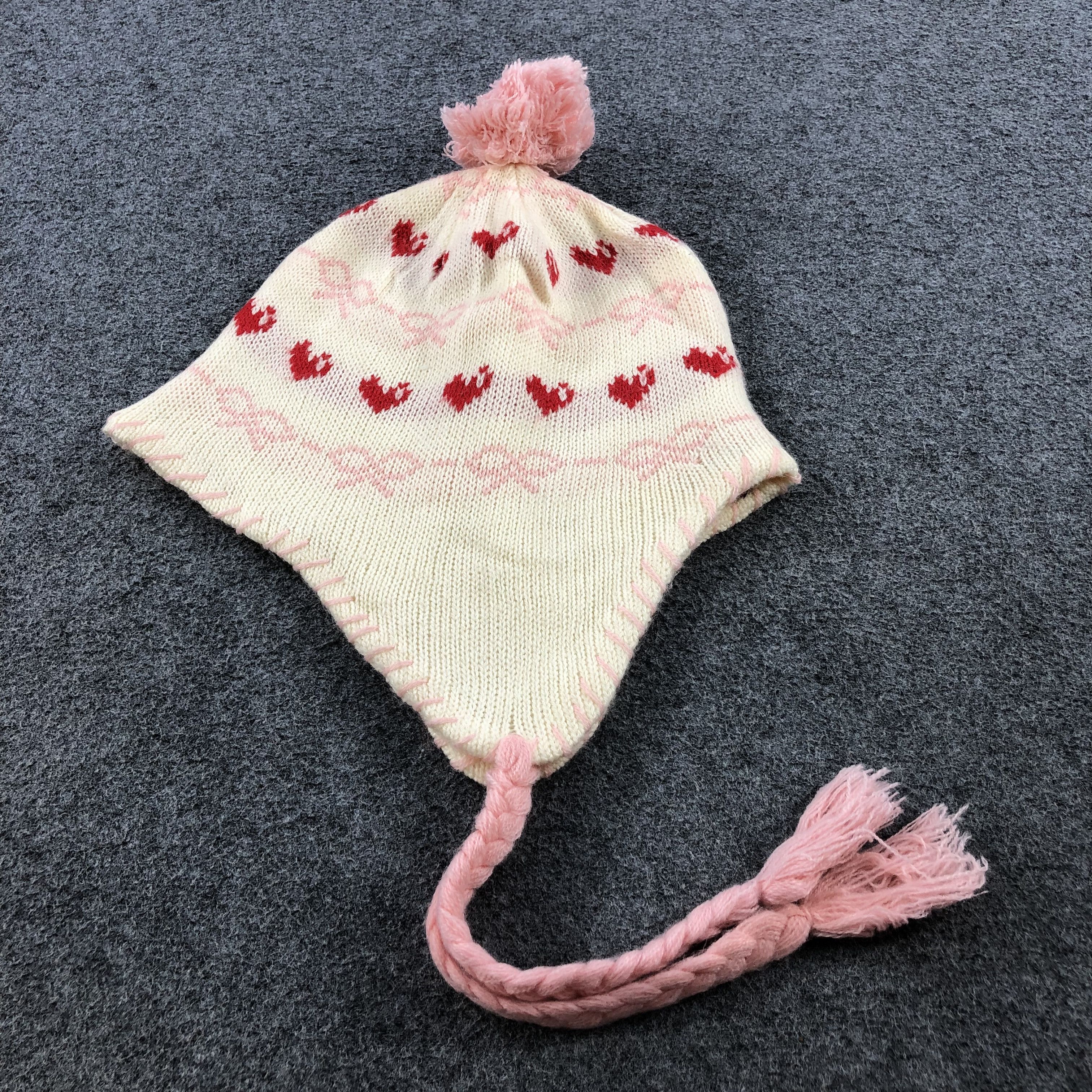 Vintage Hush Hush Ushanka Earflap Bobble Beanie Snowcap Snow Hat B87 Size ONE SIZE - 2 Thumbnail