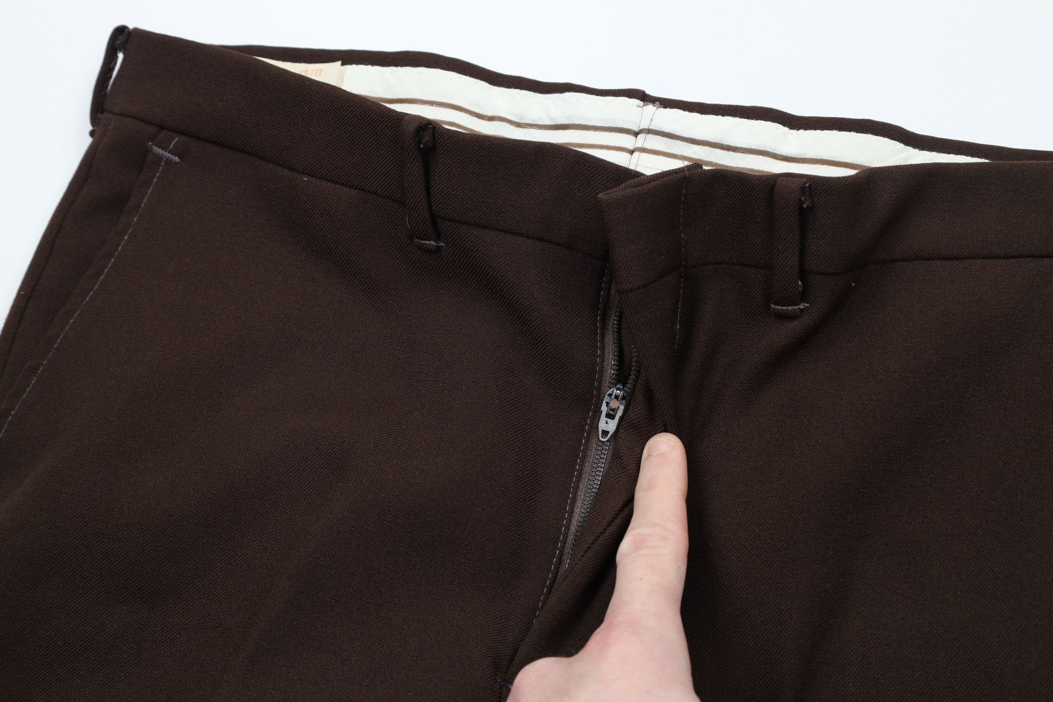 Vintage Vintage 70s Streetwear Bell Bottoms Chino Pants Brown USA Size US 34 / EU 50 - 5 Thumbnail