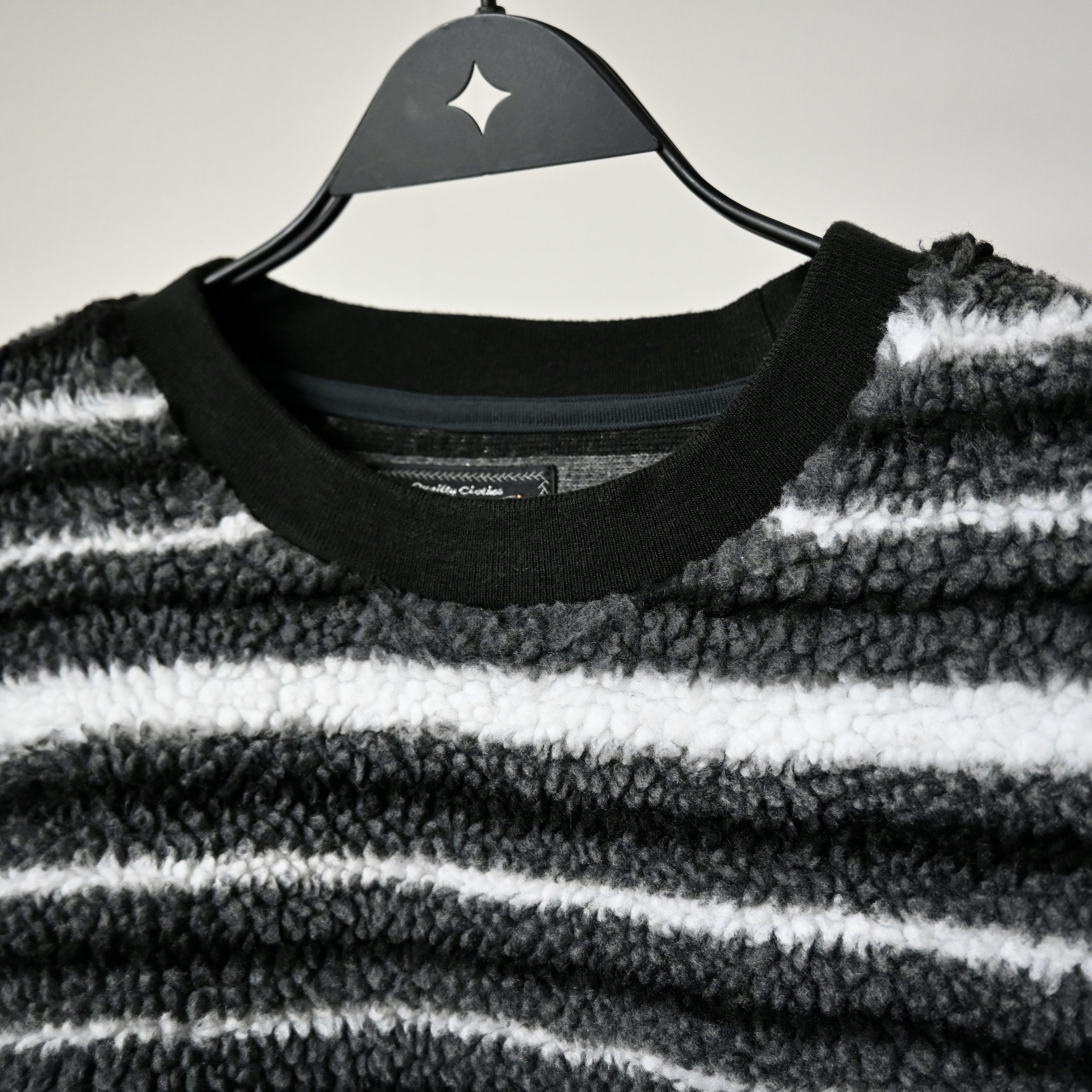 Beams Plus BEAMS Plus striped chunky fleece crewneck pullover Size US L / EU 52-54 / 3 - 9 Thumbnail