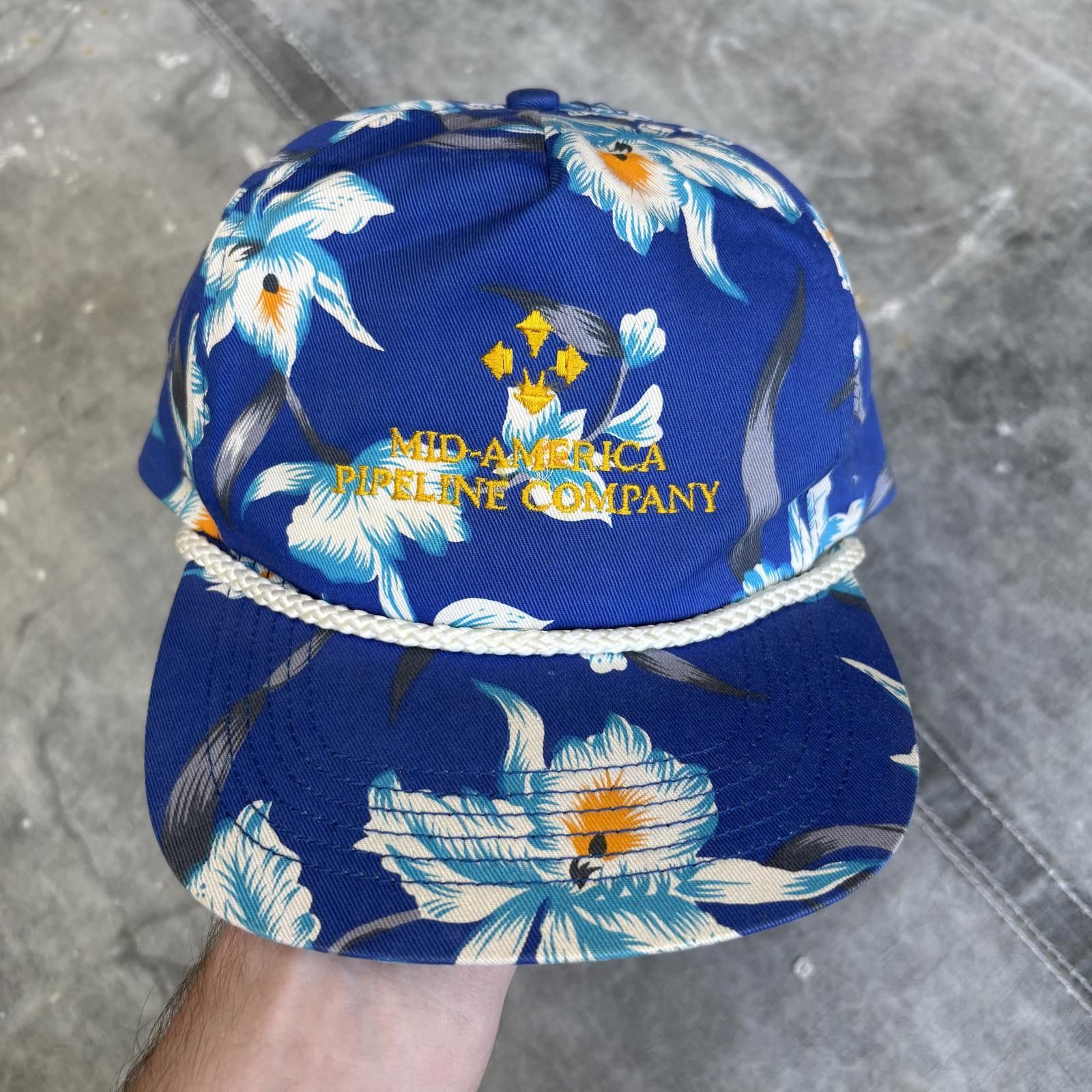 Vintage Vintage 90s Pipeline Co. Hawaiian Floral SnapBack Rope Hat Size ONE SIZE - 1 Thumbnail