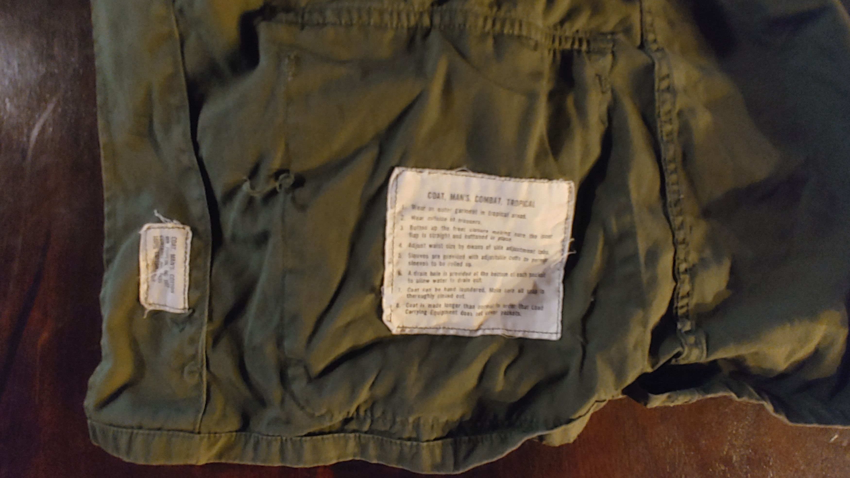 Vintage Vietnam Era Field Jacket Vintage 70s USA Military Poplin Size US S / EU 44-46 / 1 - 12 Thumbnail