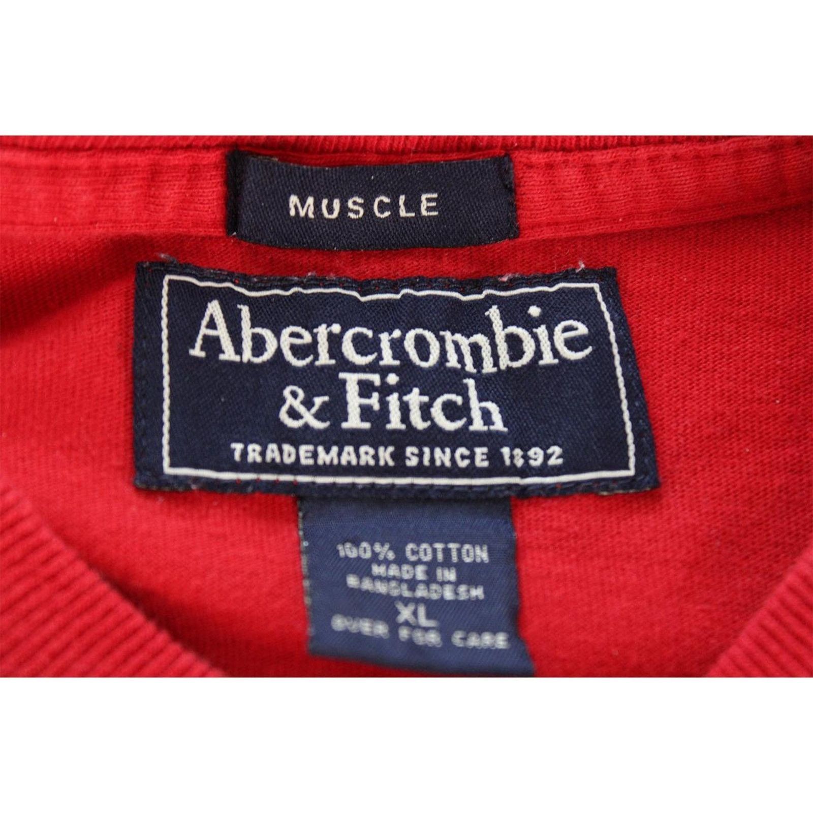 Abercrombie & Fitch Vintage 2000's Red Abercrombie and Fitch Long sleeve Size US XL / EU 56 / 4 - 3 Thumbnail