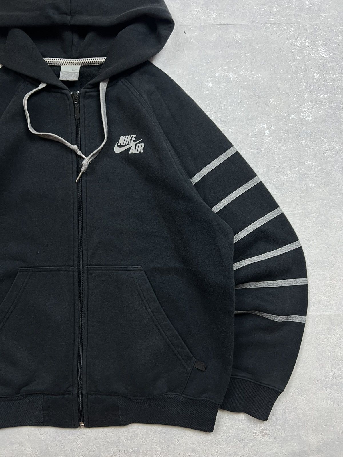 Nike 90s Nike Air Vintage Y2K Drill Oversized Retro Zip Hoodie Size US M / EU 48-50 / 2 - 3 Thumbnail