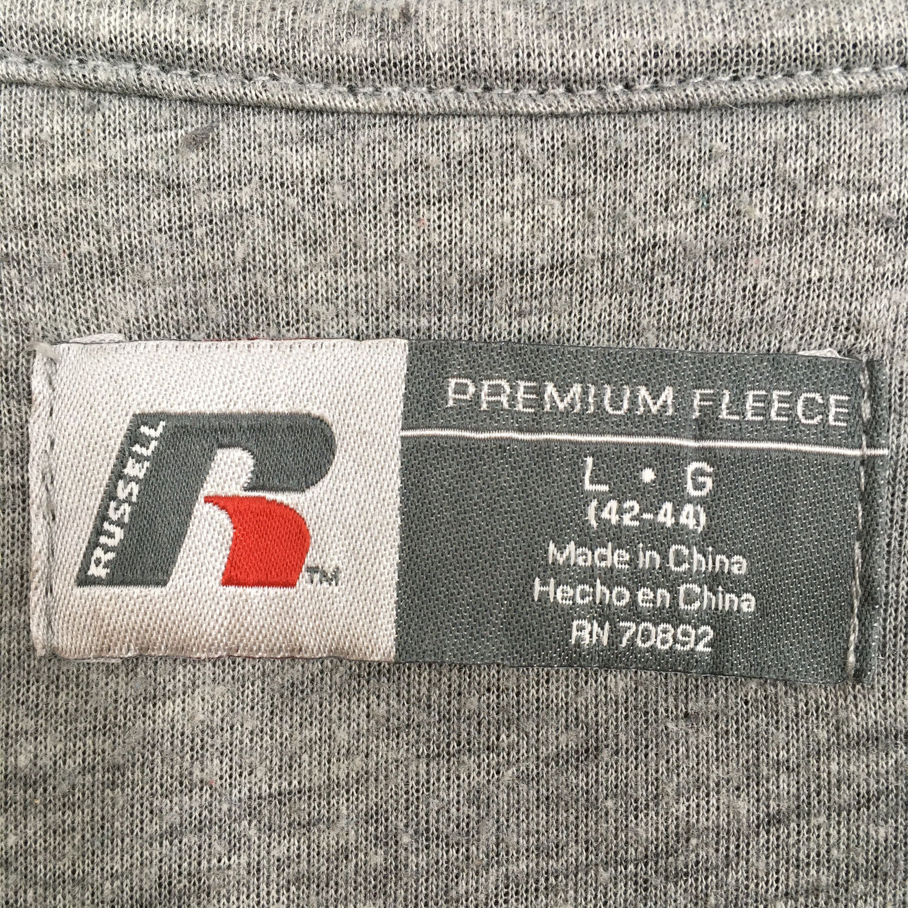 Russell Athletic × Vintage Vintage 90s Russell Athletic Gray Sweatshirt Large Size US L / EU 52-54 / 3 - 3 Thumbnail