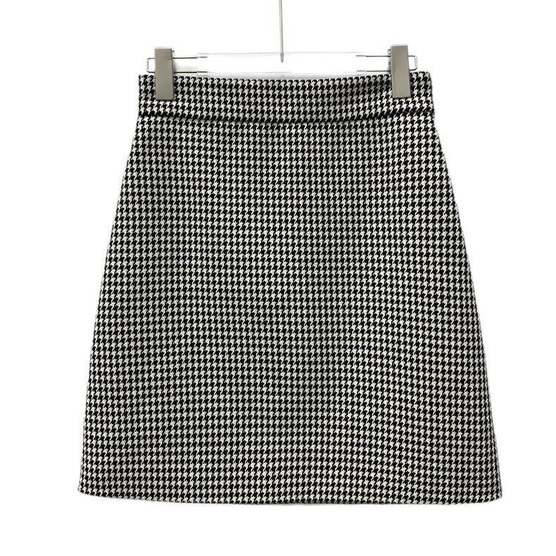 Dior Dior Color-blocked checkered wool casual knitted skirt 2506 Size 25" / US 0 / IT 36 - 1 Thumbnail