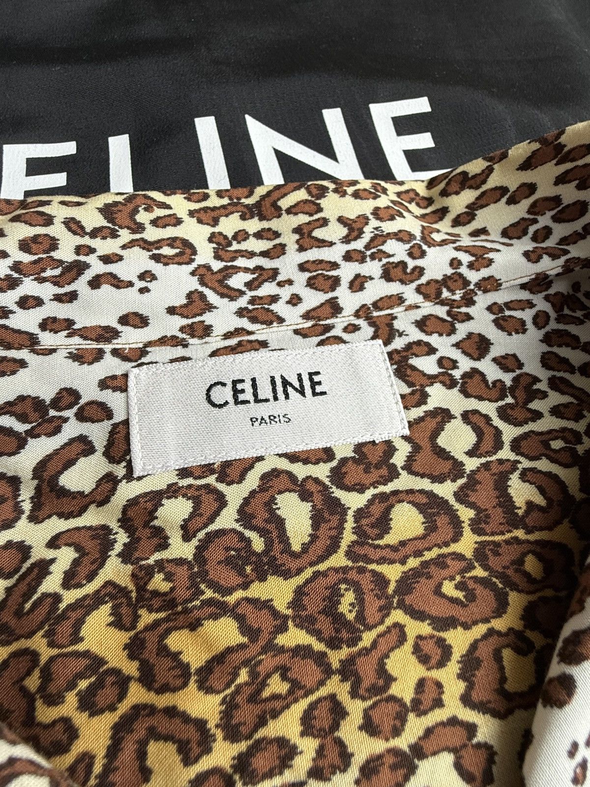 Celine $1.2k 🤑 SS23 Celine leopard Hawaiian shirt Hedi 40 38 ss Size US L / EU 52-54 / 3 - 20 Thumbnail