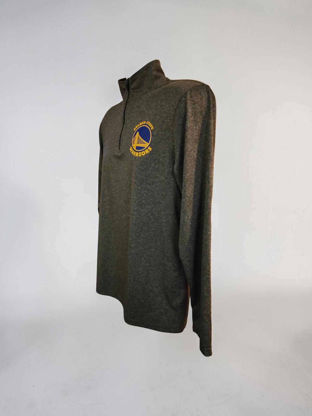 NBA Official Golden State Warriors Gray Quarter Zip Long Sleeve Size ONE SIZE - 3 Thumbnail