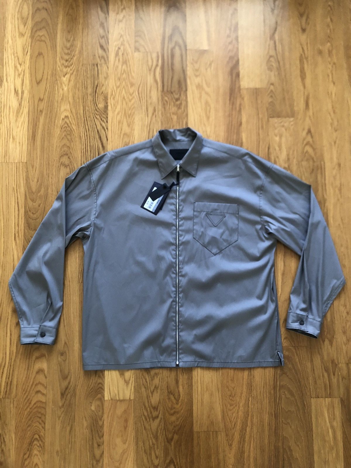 Prada Prada Zip Light Overshirt Jacket Size US L / EU 52-54 / 3 - 1 Thumbnail