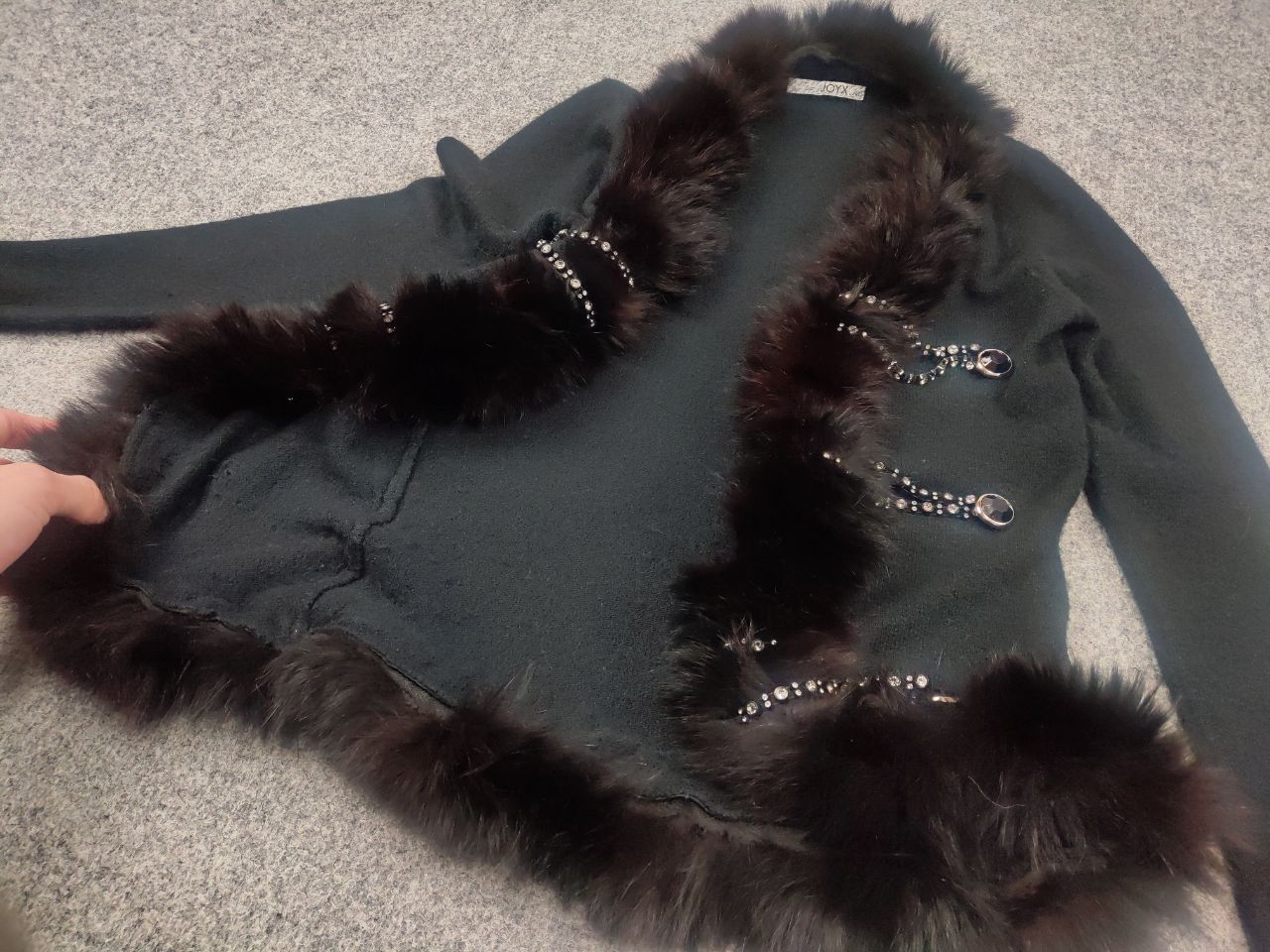 If Six Was Nine Vintage Y2K Grunge cardigan fur chains if six was nine Size L / US 10 / IT 46 - 9 Thumbnail