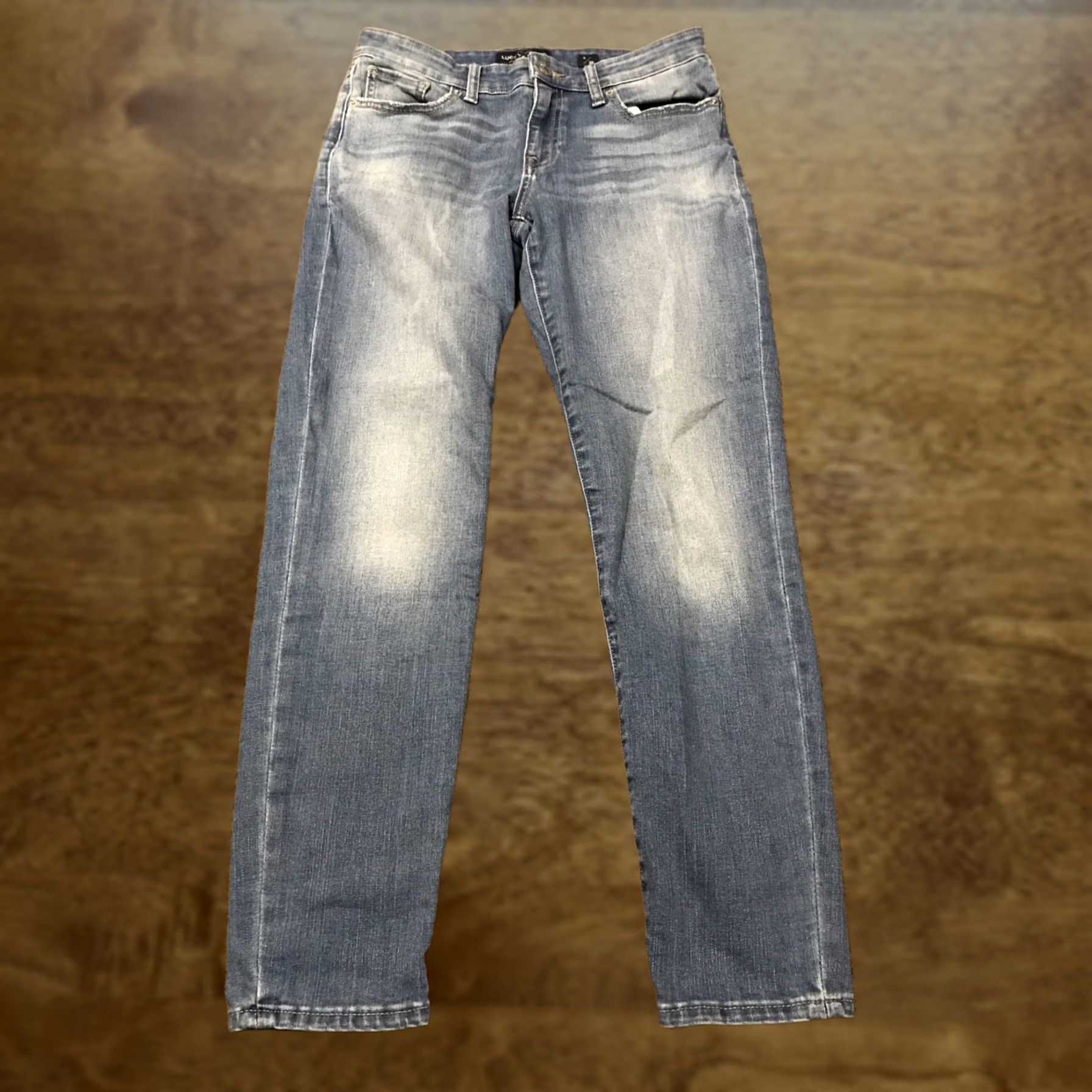 Lucky Brand Lucky Brand Jeans Womens Skinny Denim 6 Blue Cotton Blend Zip Pockets 28in Inseam Regular Rise Low Vintage No Size 28" / US 6 / IT 42 - 1 Thumbnail