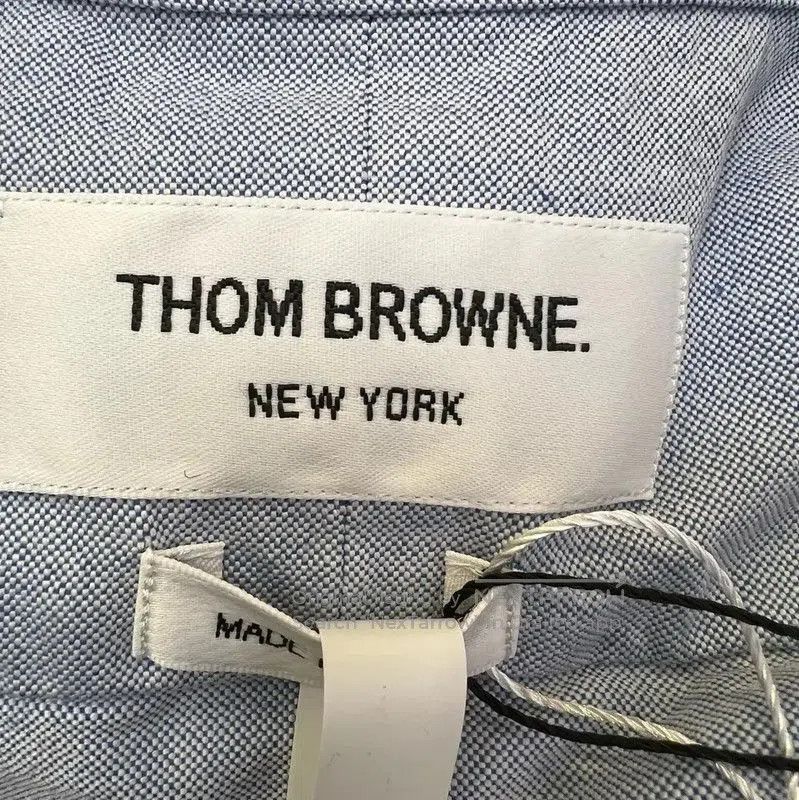 Thom Browne Thom Browne Blue Cotton Short Sleeve Shirt . Size M / US 6-8 / IT 42-44 - 4 Thumbnail