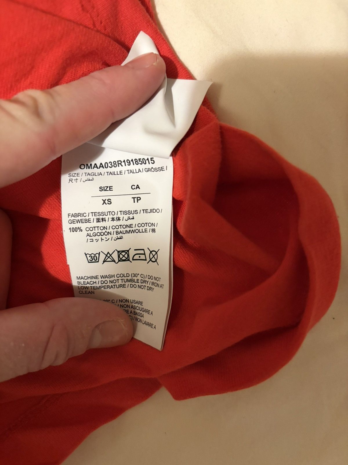 Off-White Off White T shirt Red Size US XS / EU 42 / 0 - 3 Thumbnail