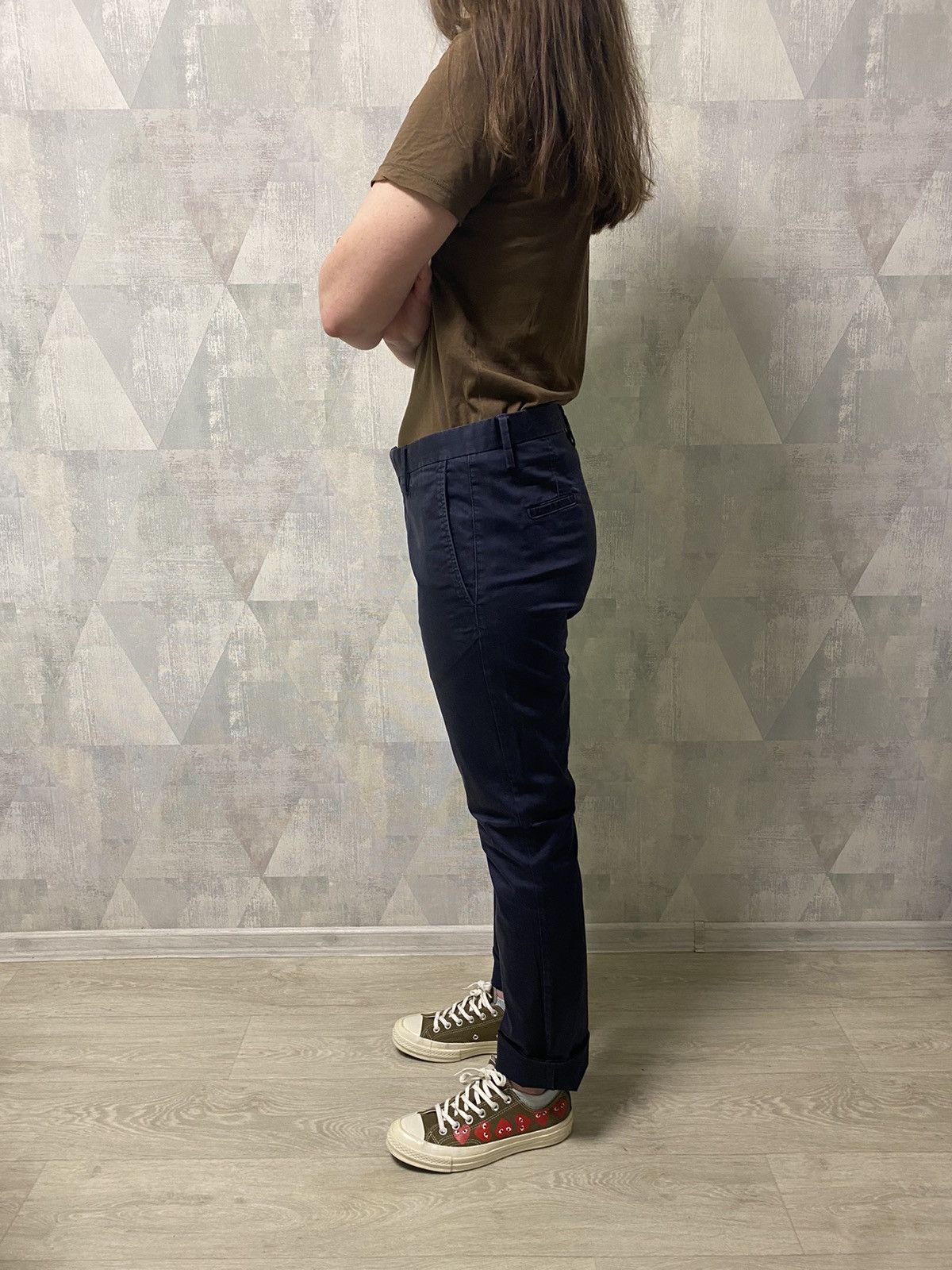 Acne Studios Acne Studios Max Satin SS14 Dyed Navy Chino Pants Trousers Size US 30 / EU 46 - 19 Thumbnail