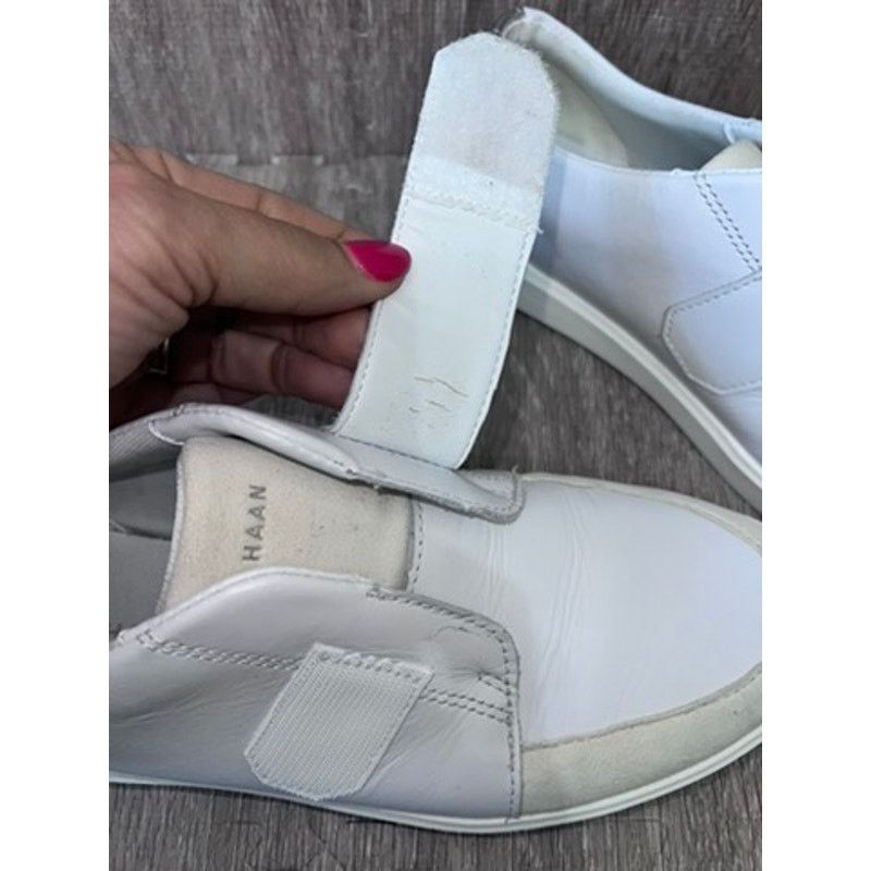 Cole Haan Cole Haan Men's White Leather Monk Strap Sneakers Size 9.5 Size US 9.5 / EU 42-43 - 3 Thumbnail