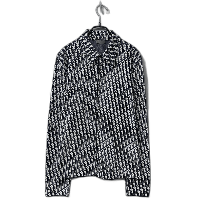 Dior Dior Knitted Shirt Jacket With Logo Print-2505 Size US M / EU 48-50 / 2 - 1 Thumbnail