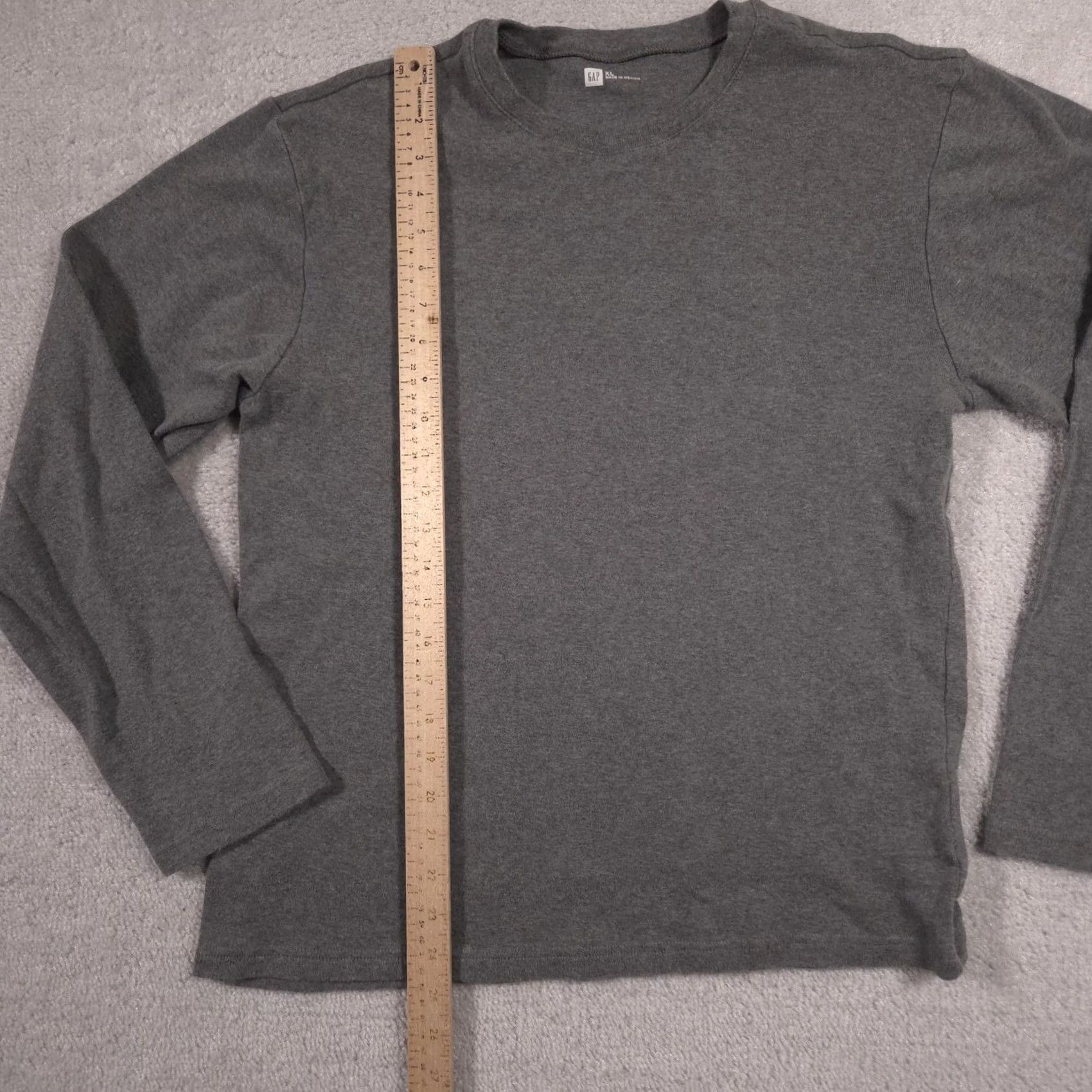 Gap Gap Shirt Mens XL Gray Long Sleeve Crewneck Basic Solid Tee Casual Size US XL / EU 56 / 4 - 5 Thumbnail