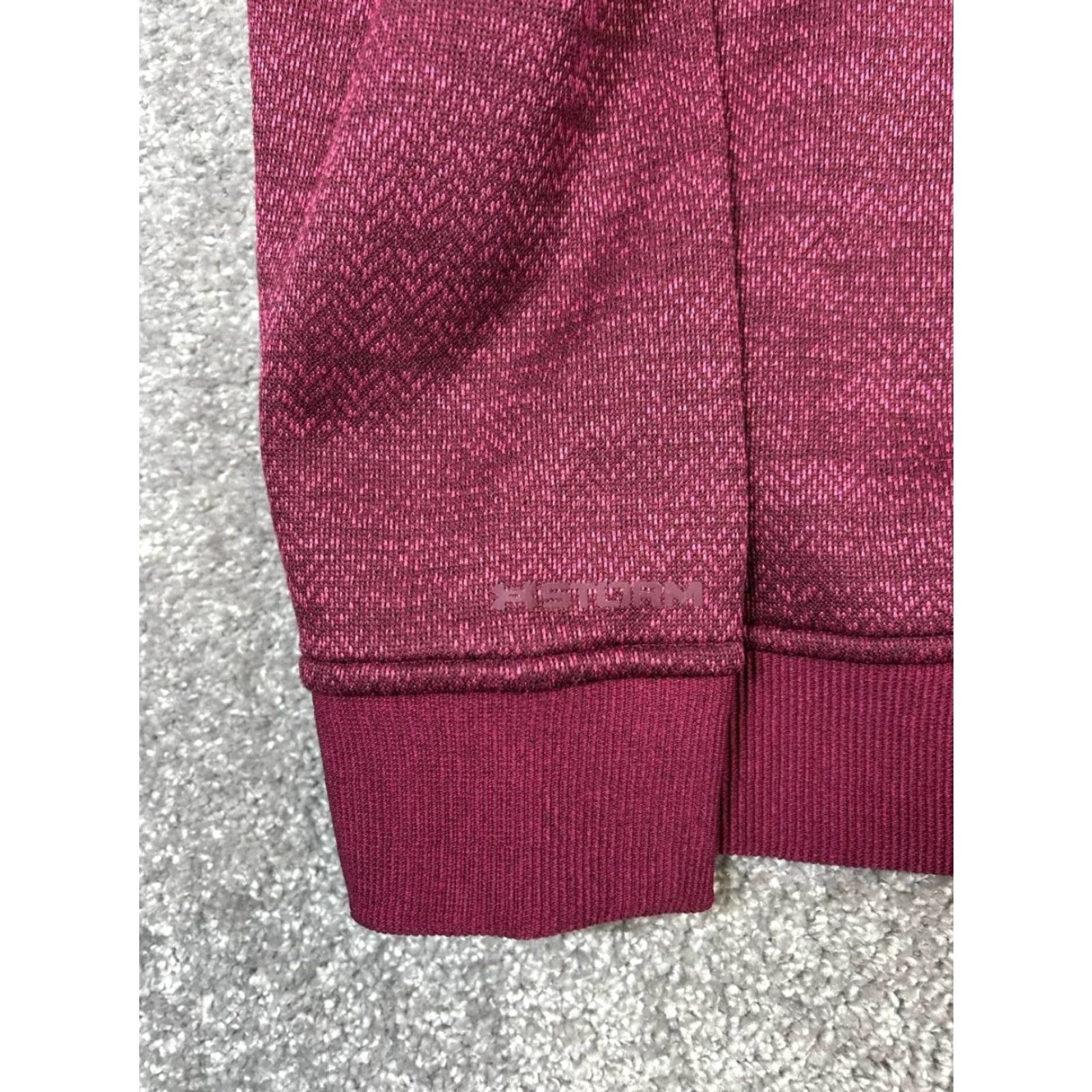 Under Armour Under Armour Storm Sweatshirt Womens Large Burgundy Coldgear Quarter Zip Size L / US 10 / IT 46 - 3 Thumbnail