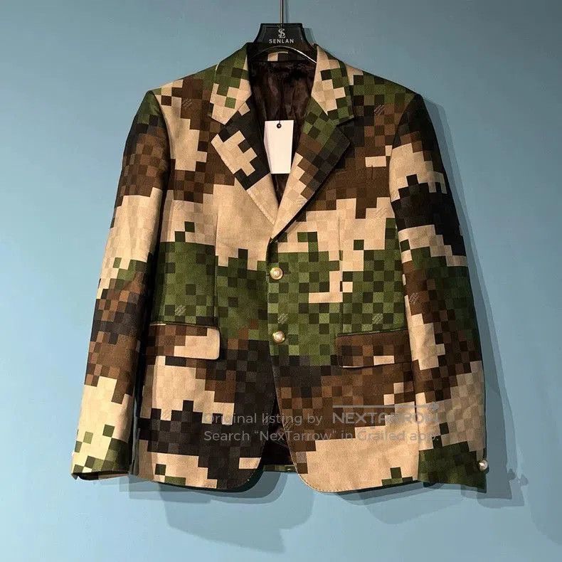Louis Vuitton Louis Vuitton 2024 Camo Print Blazer . Size US S / EU 44-46 / 1 - 1 Thumbnail