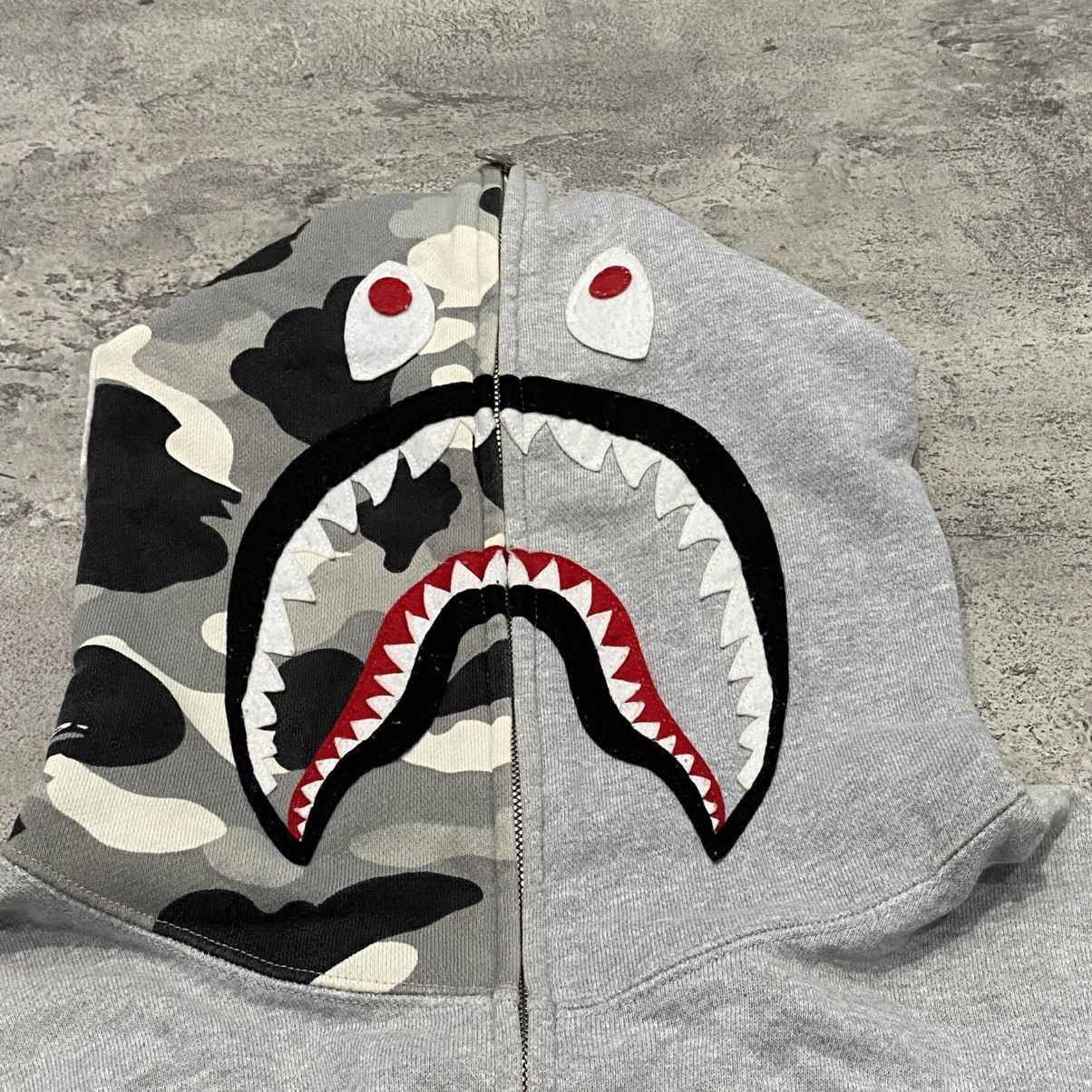 Bape Bape Shark NFS Limited Gray Hoodie Size US XL / EU 56 / 4 - 2 Thumbnail