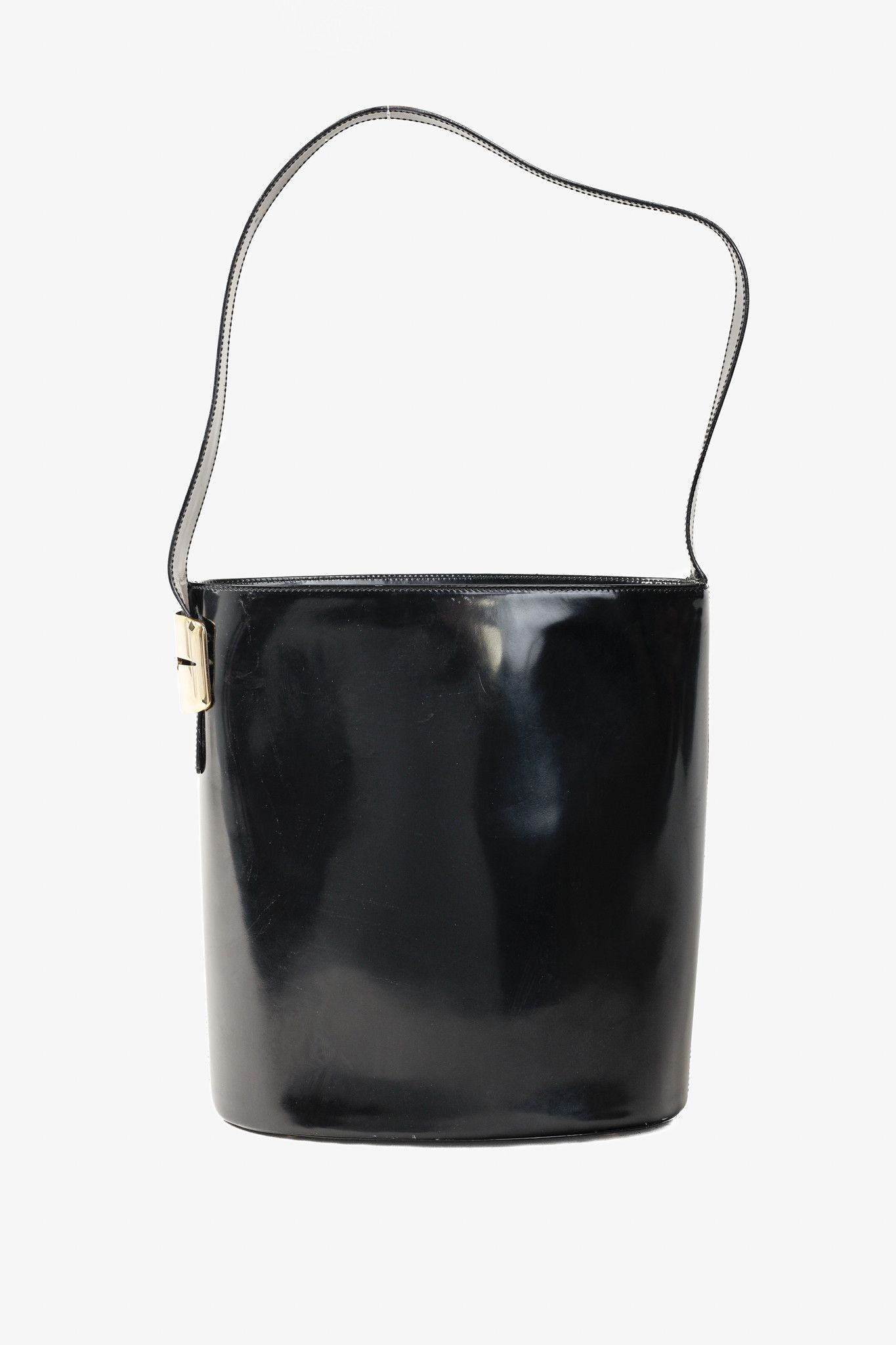 GUCCI Tom Ford Leather Bucket Bag