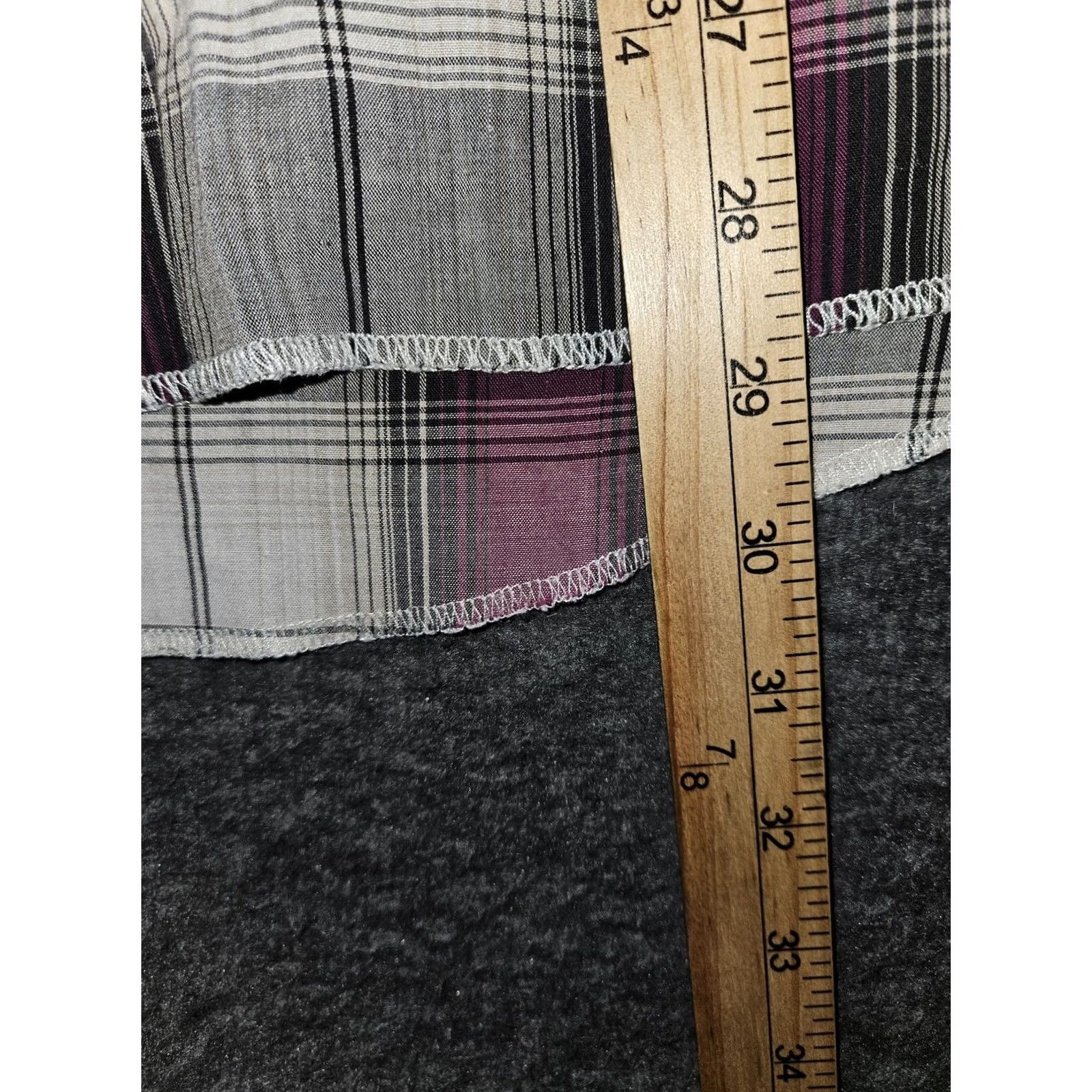 Wrangler VINTAGE Wrangler Shirt Mens 2XL Purple Plaid Western Pearl Snap Short Sleeve Shirt Mens 2XL Purple Plaid Western Pearl Snap Short Sleeve Size US XXL / EU 58 / 5 - 4 Thumbnail