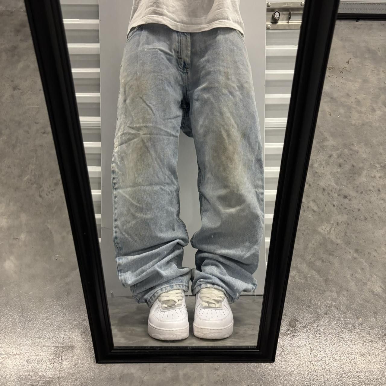 Japanese Brand × Vintage Crazy Vintage Y2K/2000s Faded Light Wash Essential Denim Jeans! Size US 36 / EU 52 - 1 Thumbnail