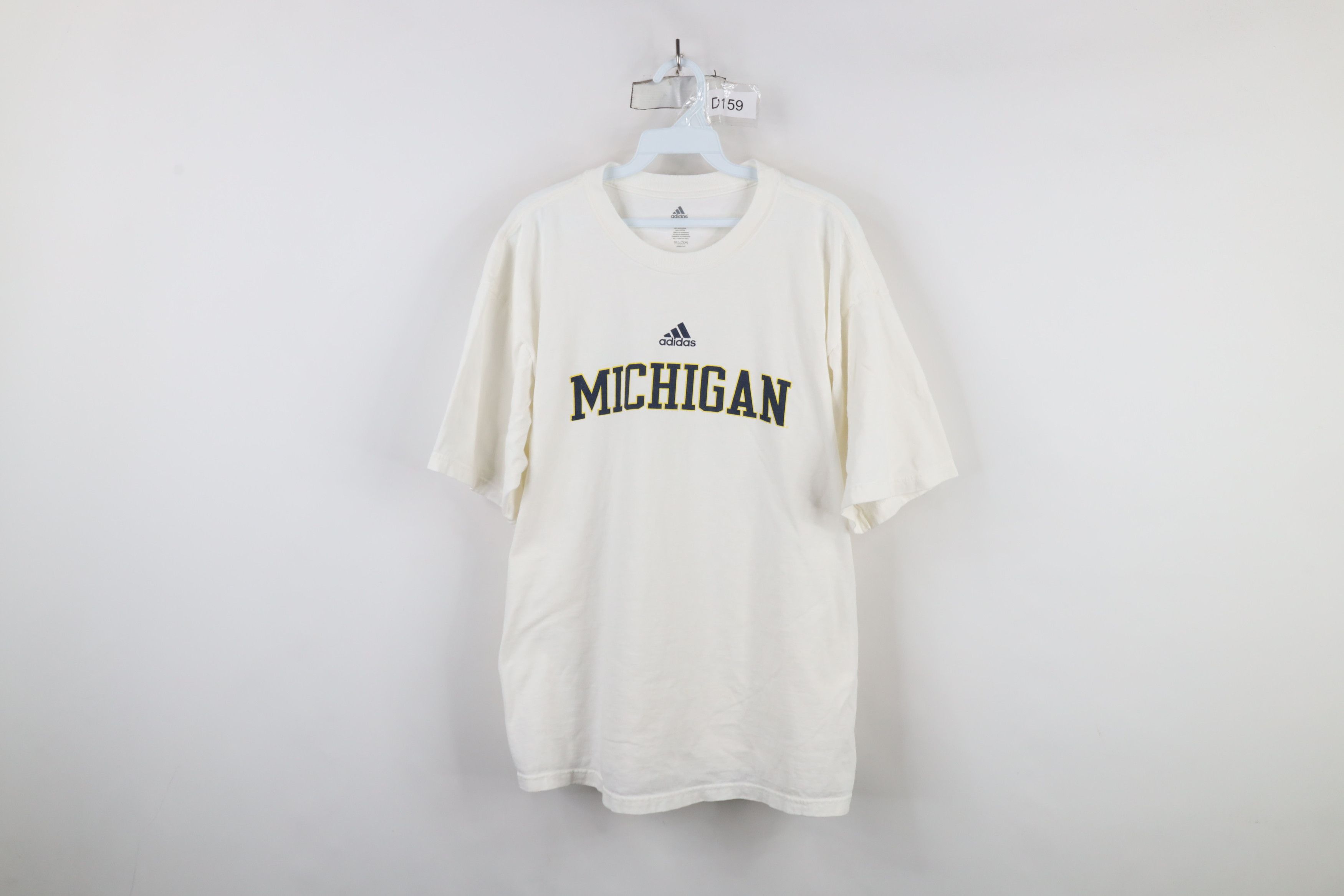 Adidas × Vintage Vintage Adidas University of Michigan Short Sleeve T-Shirt Size US XL / EU 56 / 4 - 1 Thumbnail