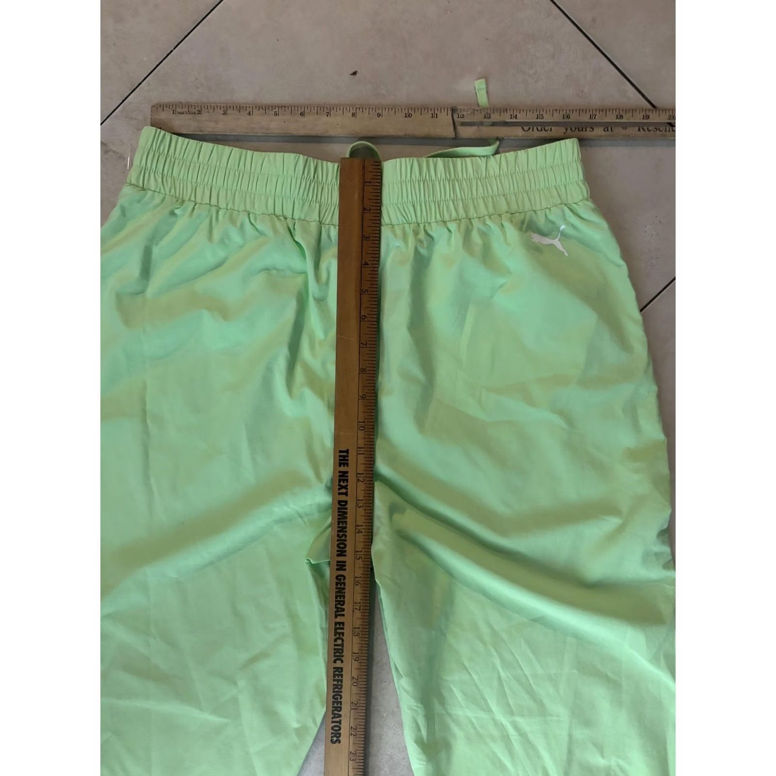 Puma PUMA BMW M Motorsport Pants Mens XL Green Track Golf Pockets Zip Pockets Woven Racing Size US 36 / EU 52 - 6 Thumbnail