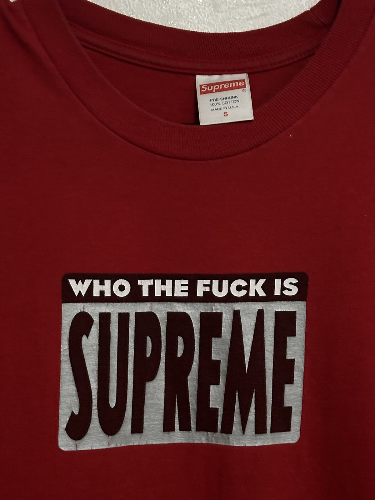 Supreme Supreme Who The Fuck Tee Size US S / EU 44-46 / 1 - 2 Thumbnail