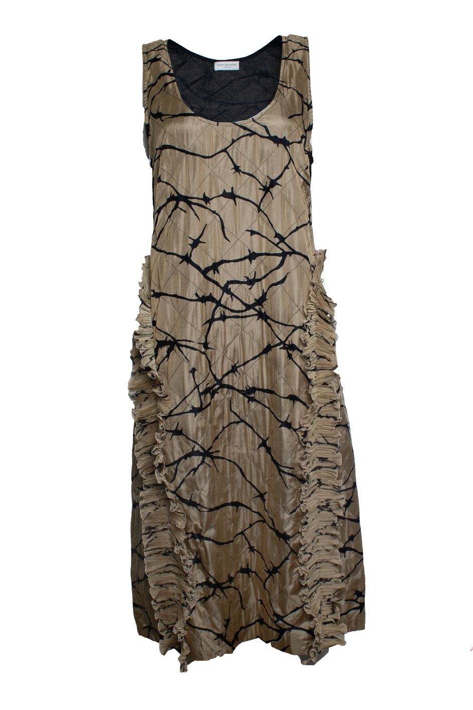 Dries Van Noten Dries van Noten, sleeveless and quilted dress Size L / US 10 / IT 46 - 1 Thumbnail