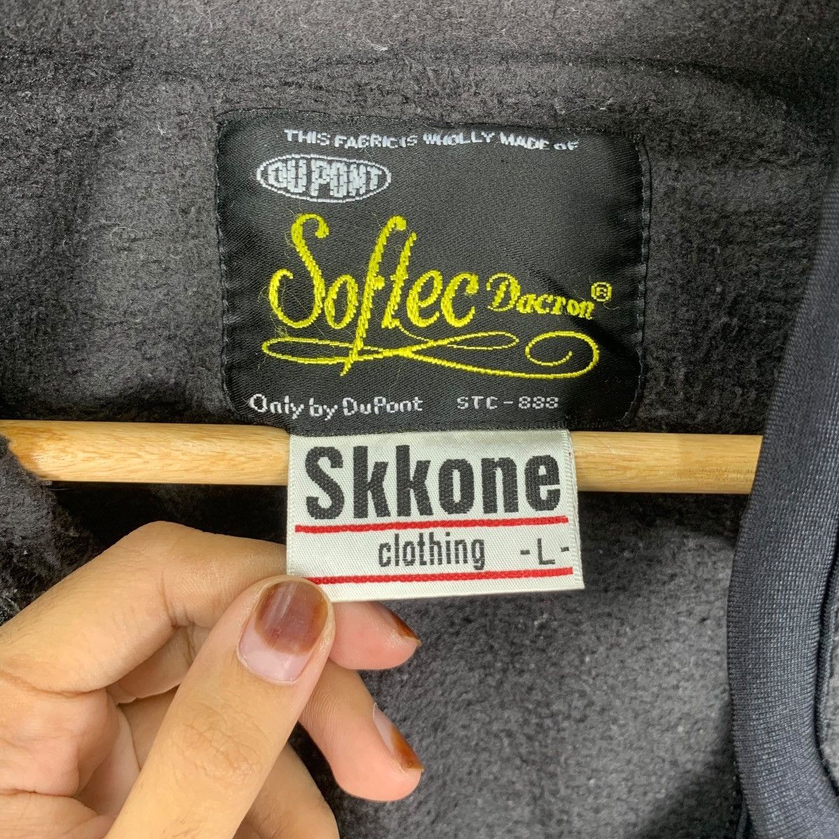 Vintage Vintage SKKONE x SOFTEC DACRON Dupont Fleece Parka Jacket Size US L / EU 52-54 / 3 - 6 Thumbnail