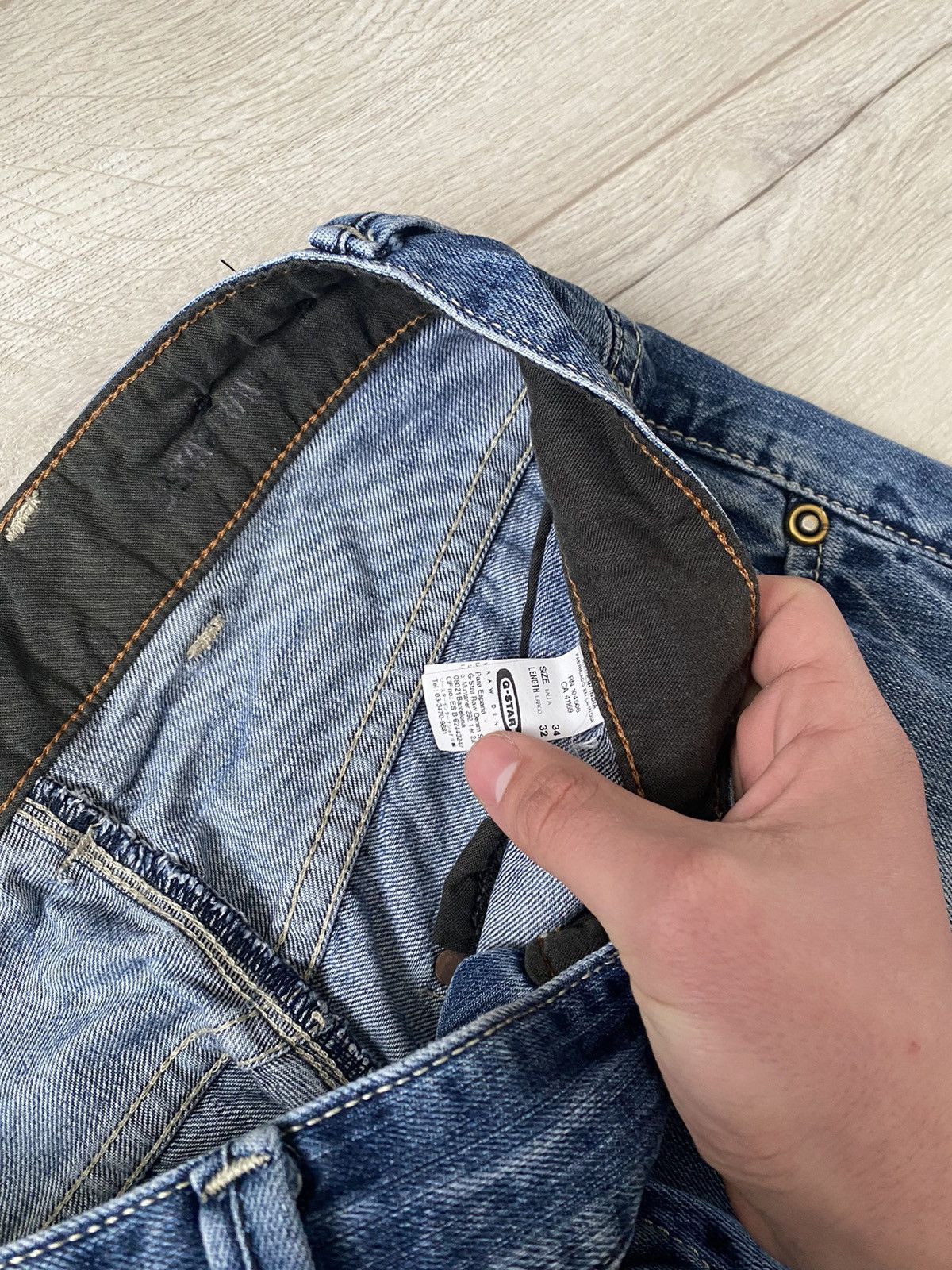 If Six Was Nine Vintage G-Star Bootcut Japan Style Denim Jeans Y2K Faded Size US 34 / EU 50 - 9 Thumbnail