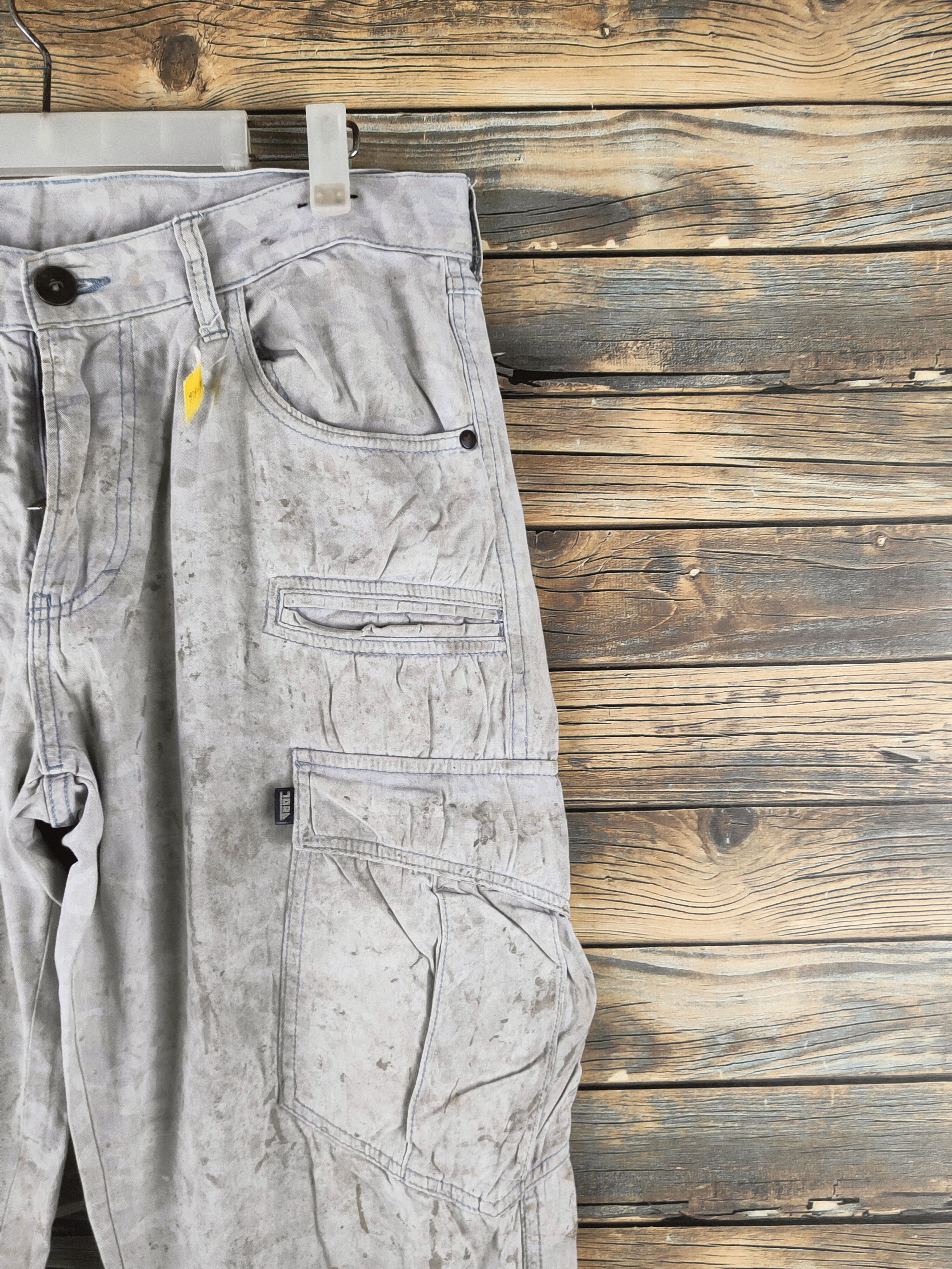 Japanese Brand DL Tora Gray Multipocket Cargo Pants #46-216 Size US 34 / EU 50 - 6 Thumbnail