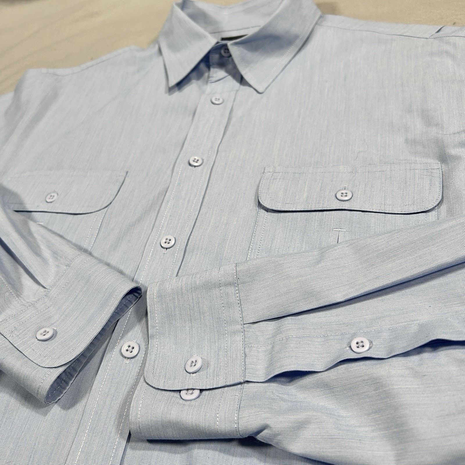 Lands' End Land's End Traditional Fit Men Large Double Chest Pockets Size US L / EU 52-54 / 3 - 2 Thumbnail