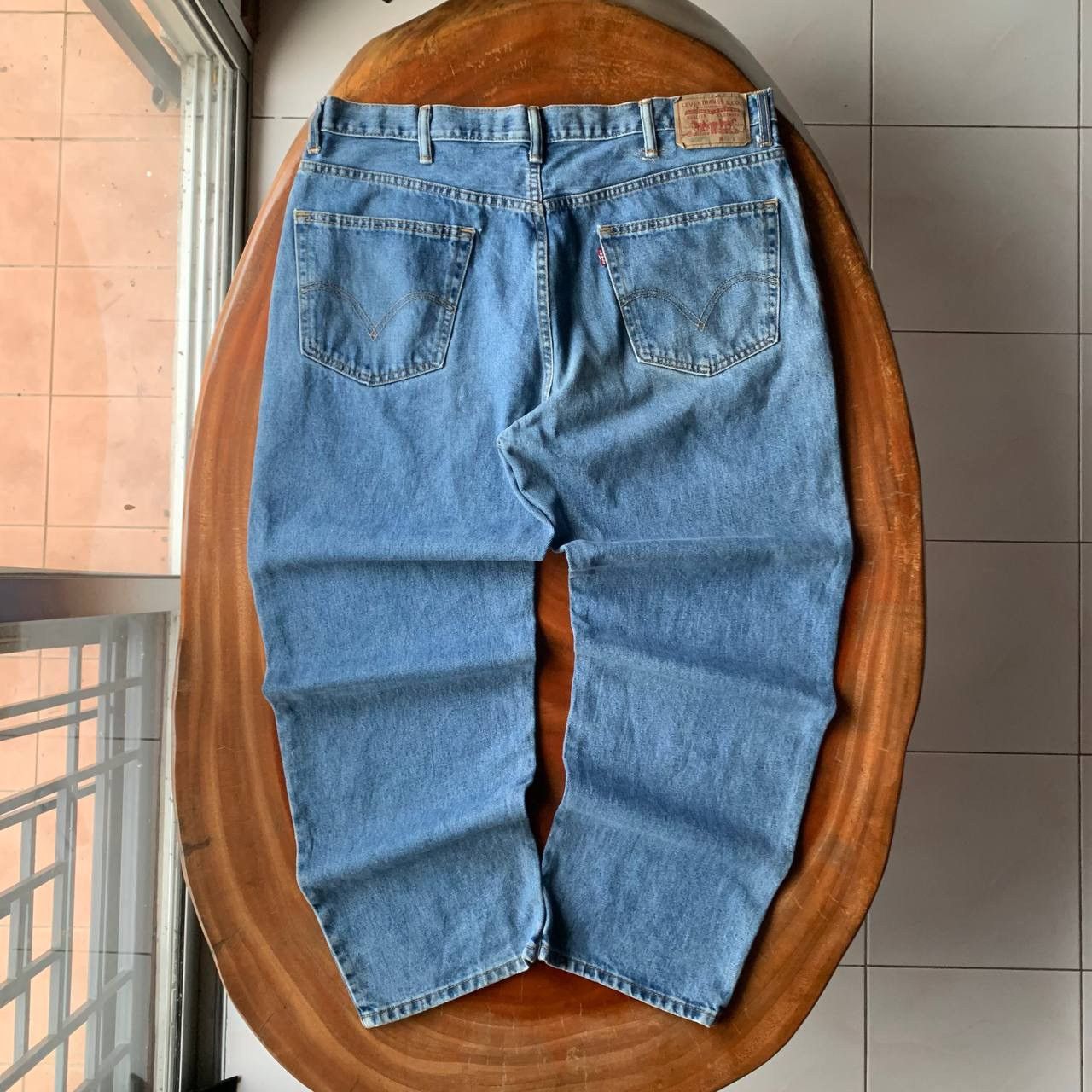 Levi's Levis 550 Relaxed Fit Big Size Blue Denim Jeans Pants Size US 41 - 2 Thumbnail