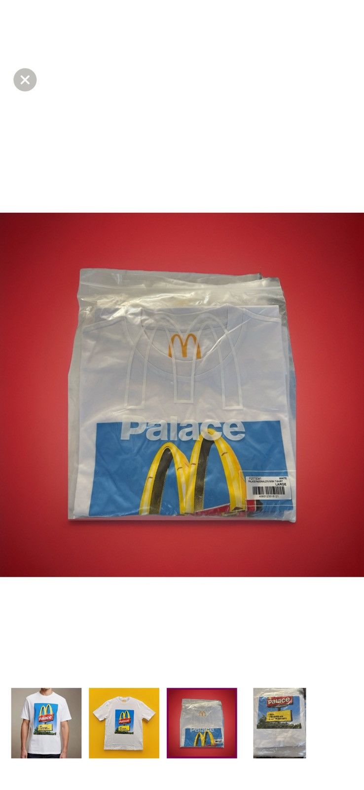 Palace PALACE × McDonald's T-Shirt Limited Edition - White- Small - Size US S / EU 44-46 / 1 - 5 Thumbnail