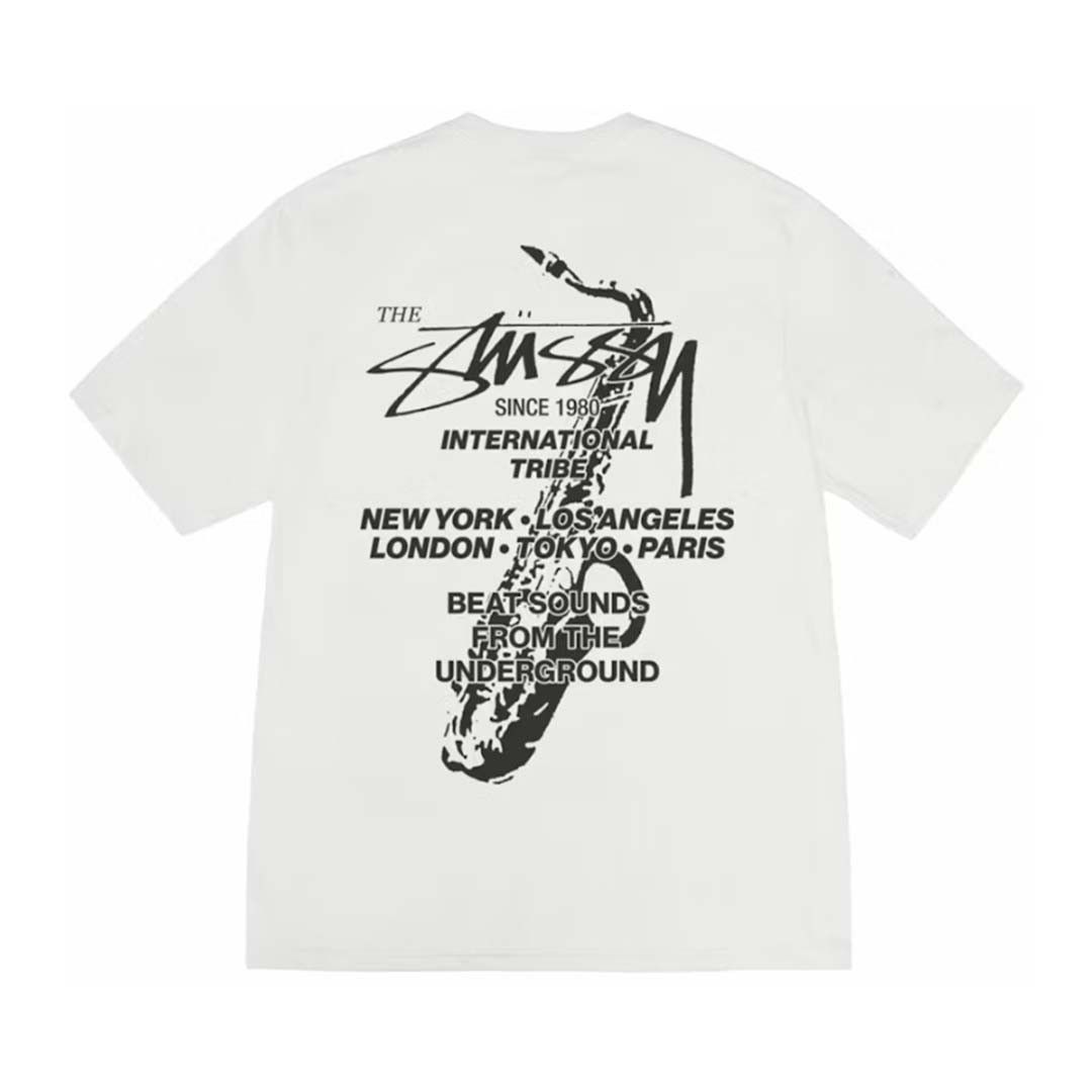 Stussy Beat Sounds White Tee Size US XL / EU 56 / 4 - 1 Thumbnail