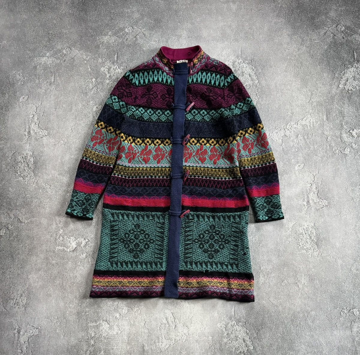Dale Of Norway Ivko 44size printed flowers aztec knitwear jacket cardigan Size L / US 10 / IT 46 - 7 Thumbnail