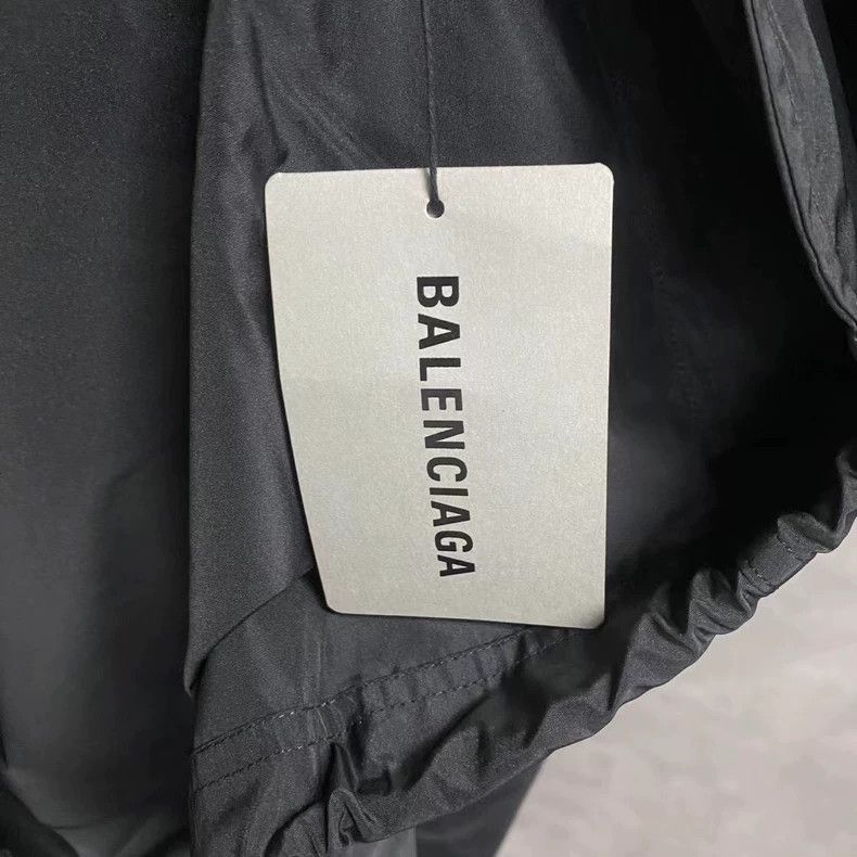 Balenciaga Black and White Logo Windbreaker Jacket-2506 Size US S / EU 44-46 / 1 - 7 Thumbnail