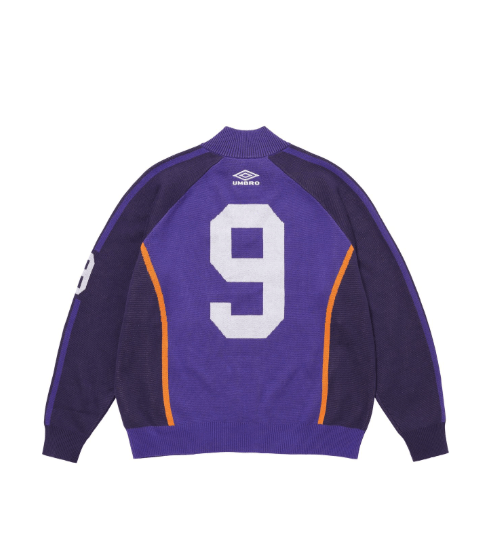 Supreme × Umbro Supreme Umbro Zip Up Sweater Purple Size Medium Size US M / EU 48-50 / 2 - 2 Thumbnail