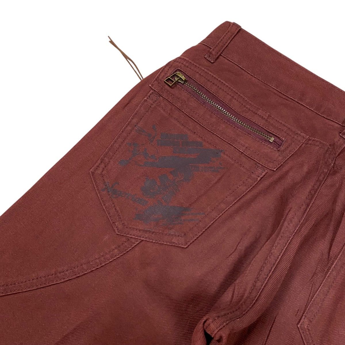 If Six Was Nine × Japanese Brand × Le Grande Bleu (L.G.B.) Semantic Design Art Flared Denim Pants Size US 31 - 6 Thumbnail