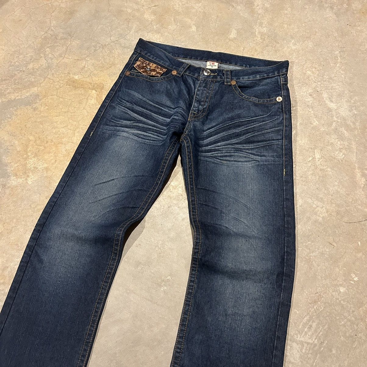 True Religion Crazy Vintage Y2K True Religion Leather Pocket Jeans Cyber Size US 36 / EU 52 - 5 Thumbnail