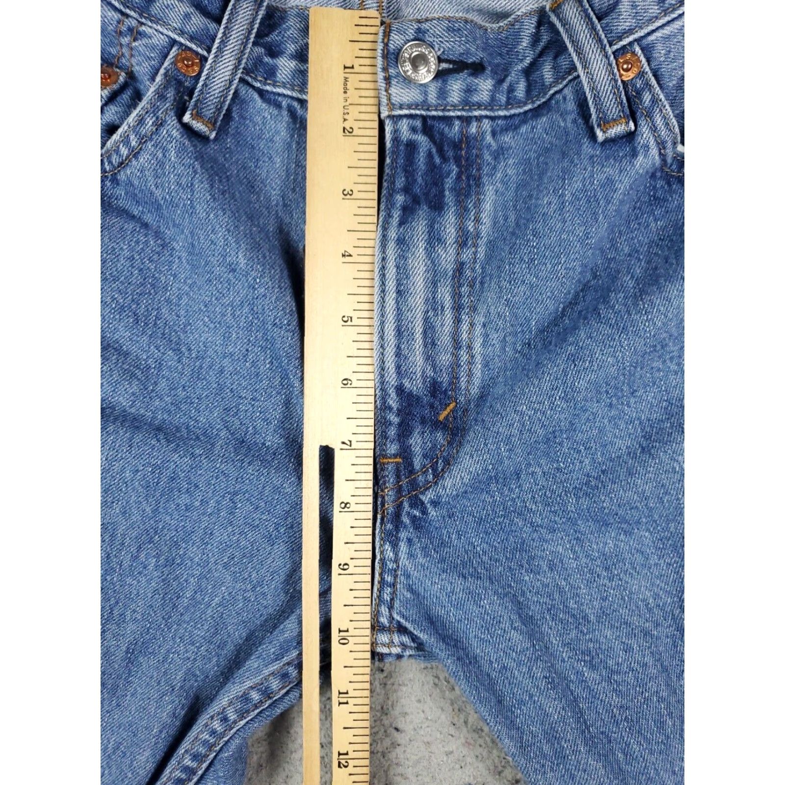 Levi's Levis 505 Mens 30x32 Blue Straight Leg Jeans Regular Fit Cotton Denim Pants Size US 30 / EU 46 - 3 Thumbnail