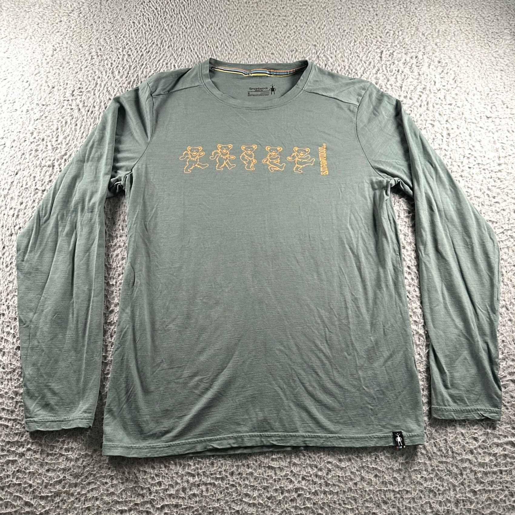 Smartwool Smartwool Grateful Dead Dancing Bears Shirt Mens S Merino 150 Long Sleeve Green Size US S / EU 44-46 / 1 - 2 Thumbnail