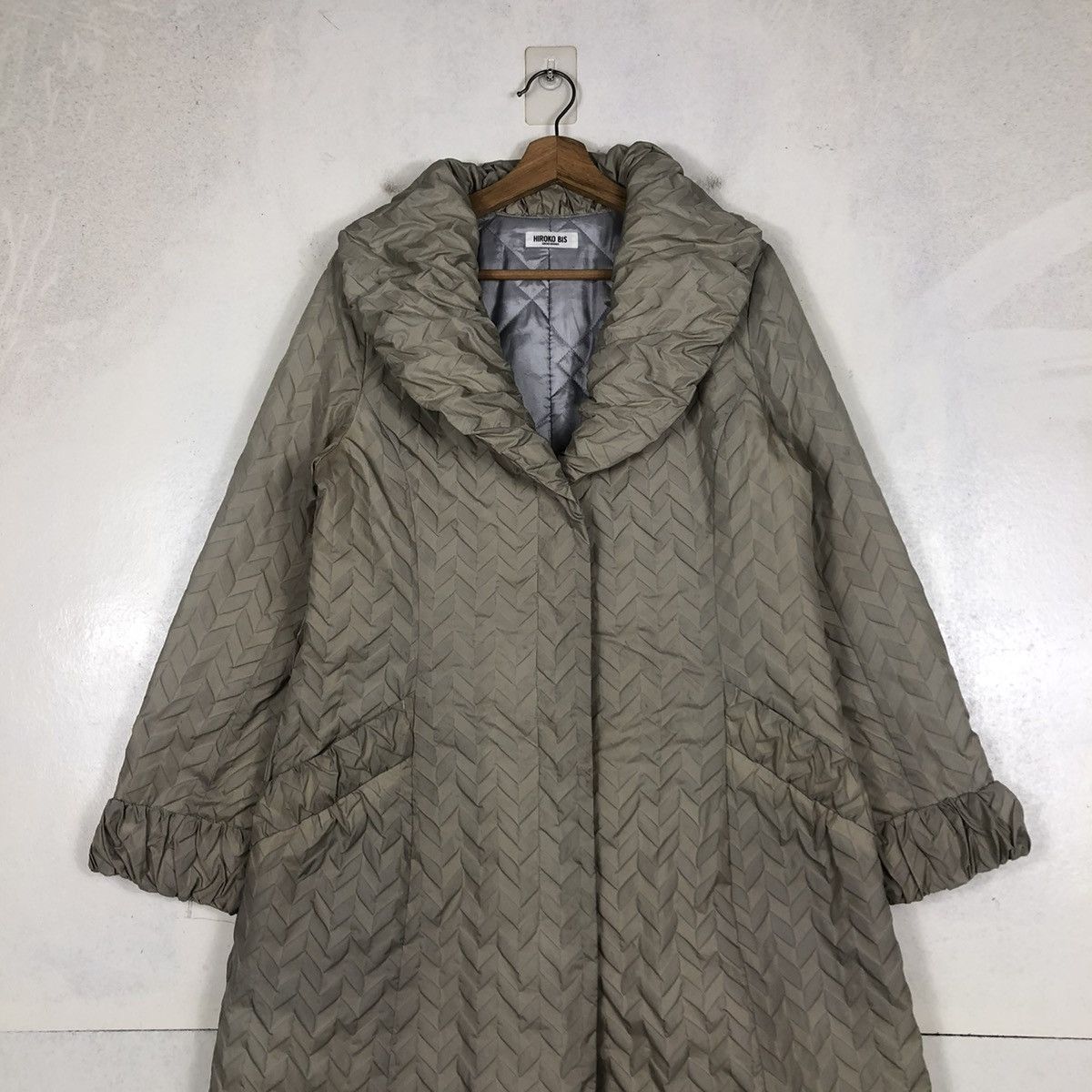Vintage VINTAGE QUILTED PUFFER LONG JACKET HIROKO BIS DOUBLE COLLAR Size US M / EU 48-50 / 2 - 6 Thumbnail