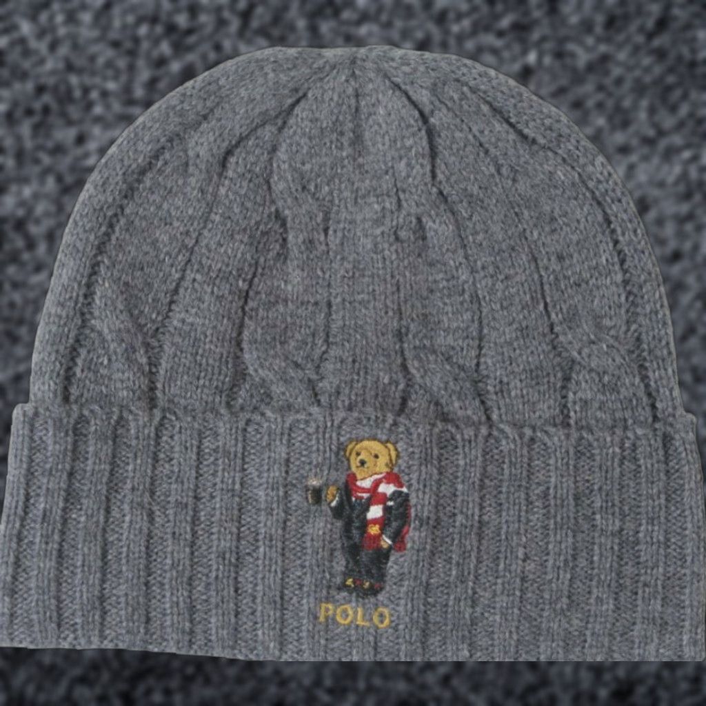 Polo Ralph Lauren Polo Ralph Lauren Beanie Hat Mens Wool Grey Polo Bear NWT Teddy Collectable Hat One Size Size US M / EU 48-50 / 2 - 1 Preview
