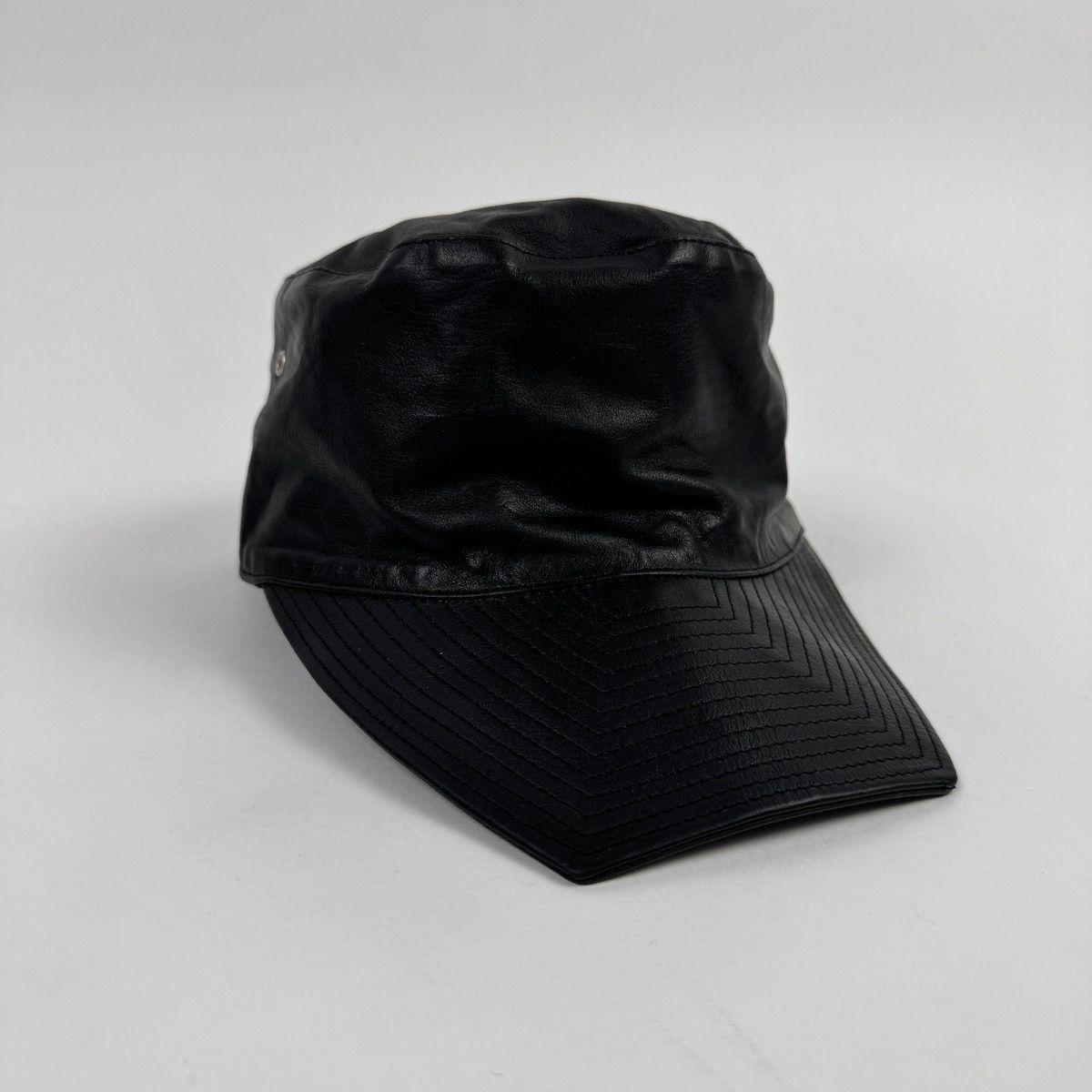 Guidi Guidi SS2018 HT01 Kangaroo Full Grain Leather Hat/Cap Size ONE SIZE - 3 Thumbnail