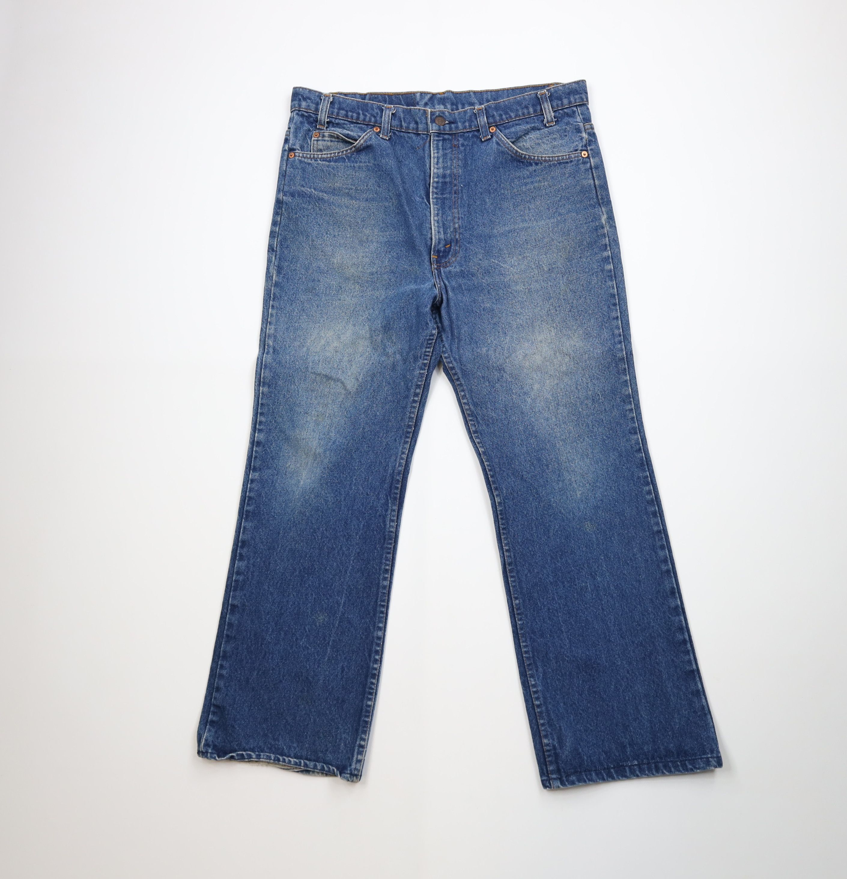 Levi's Vintage 80s Levis 517 Orange Tab Wide Leg Denim Jeans USA Size US 38 / EU 54 - 1 Thumbnail